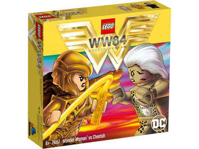 LEGO® Konstruktionsspielsteine LEGO® DC Super Heroes - Wonder Woman™ vs Cheetah™, (Set, 371 St)