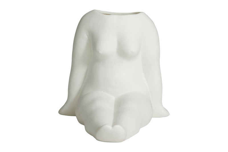 NORDAL Dekovase »AVAJI sitzender weiblicher Torso, 16x14cm«, aus Keramik