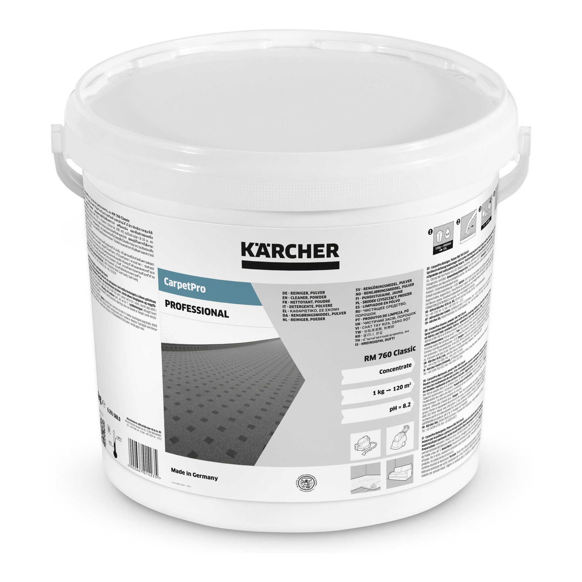 KÄRCHER Klemmen Kärcher CarpetPro Reiniger RM 760 Pulver Classic