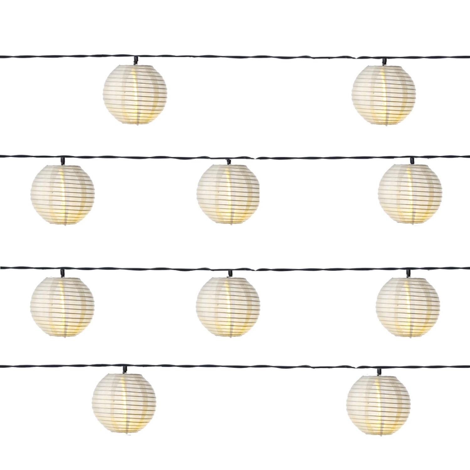 MARELIDA LED-Lichterkette Solar Lampionkette 10 weiße günstig online kaufen