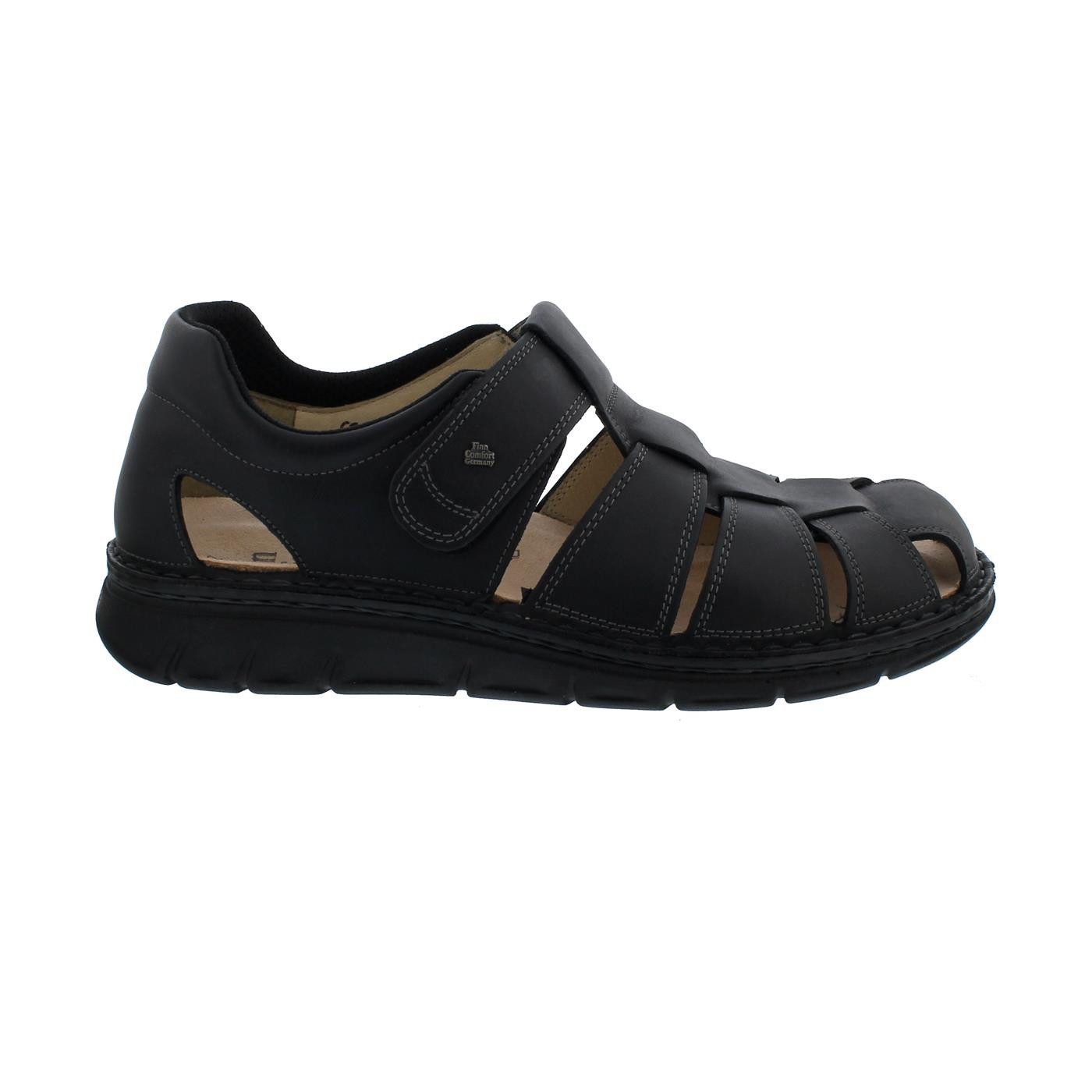 Finn Comfort Finn Comfort Copan-S, Nuri (Glattleder), schwarz, Klettverschluss, Wei Sandale