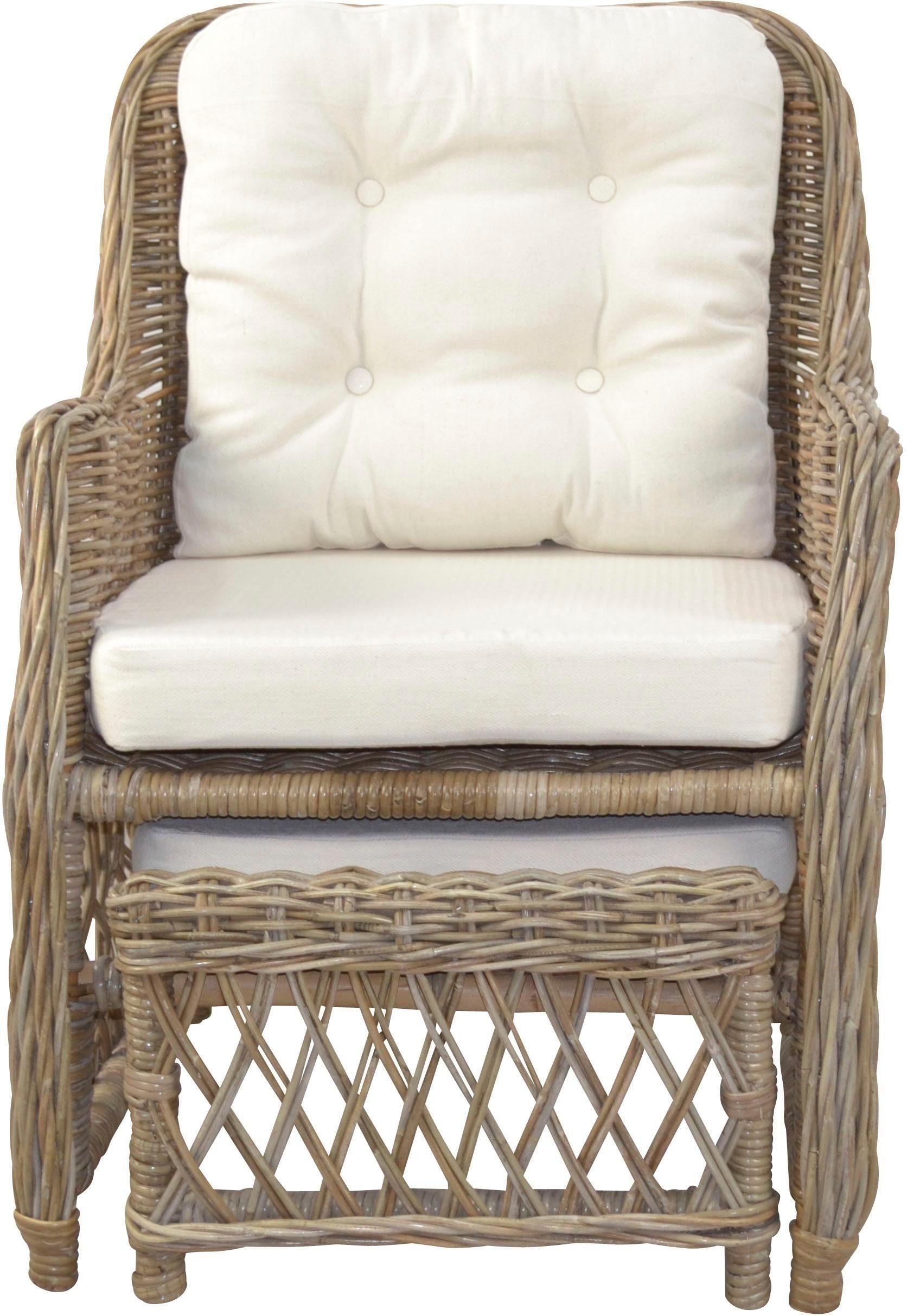 Home affaire Rattanstuhl () Handarbeit, Maße (B/T/H): (67/75/91) günstig online kaufen