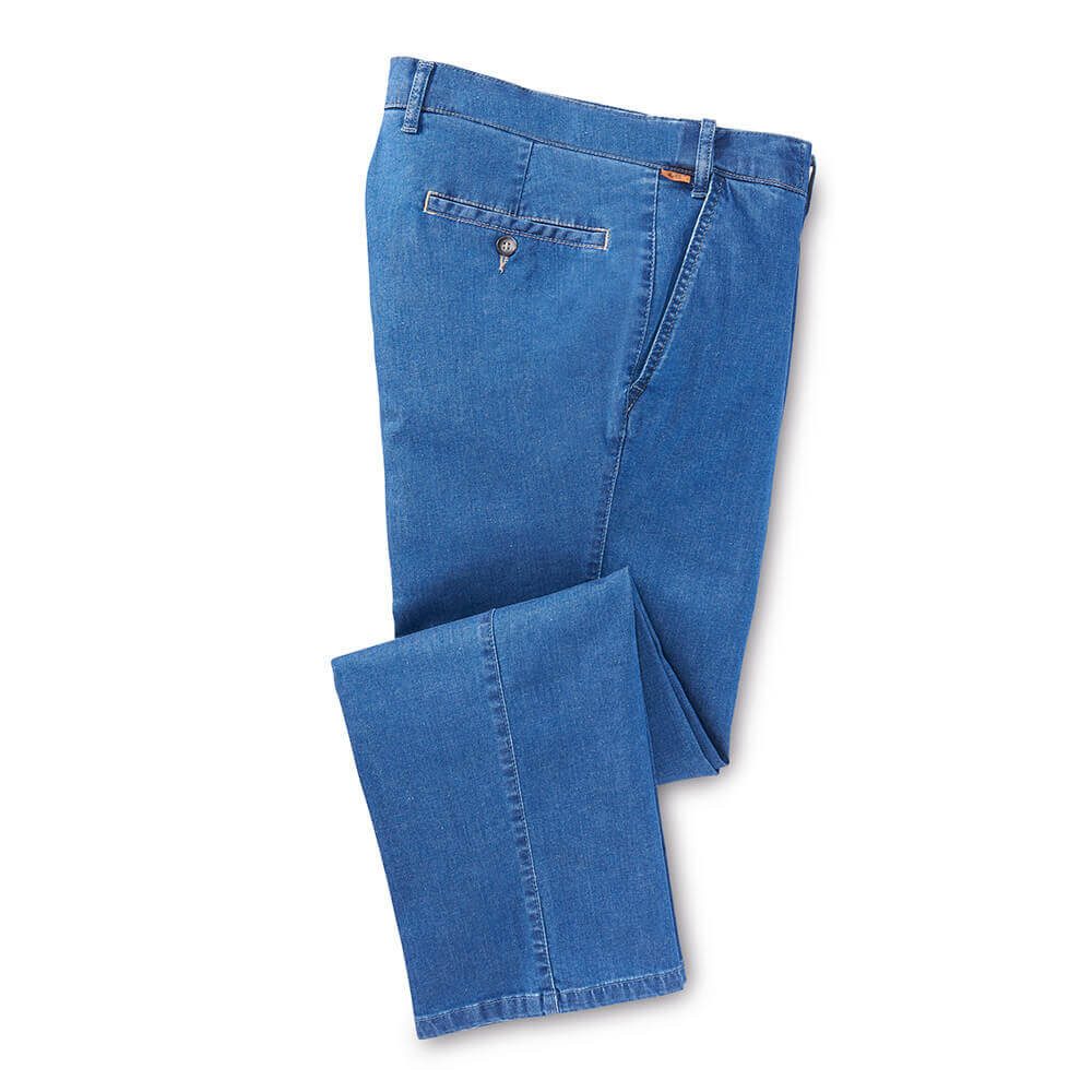 Francesco Botti Dehnbund-Jeans (1-tlg) Dehnbarer Stretchbund mit bis zu 8 cm Dehnreserve