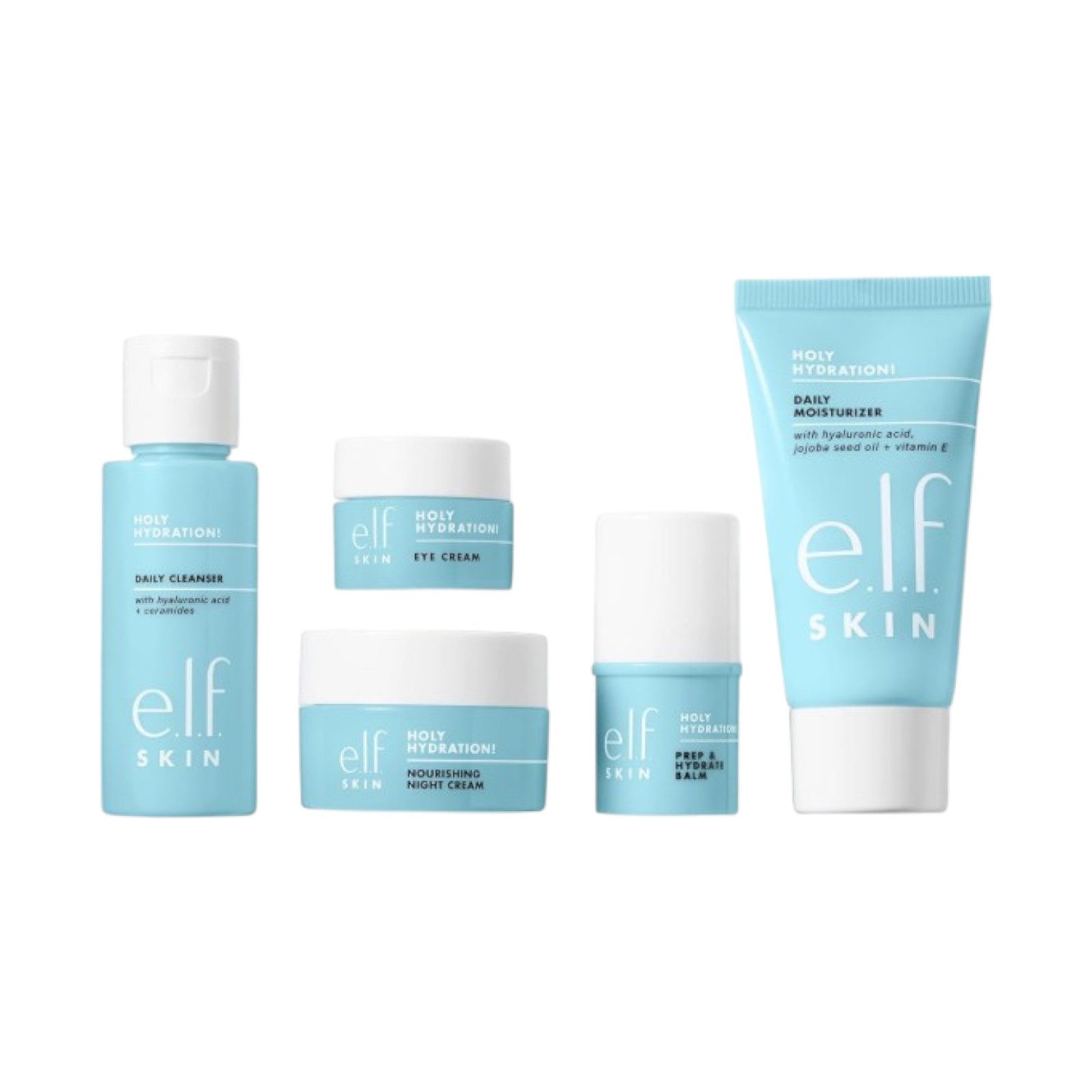 e.l.f Pflege-Set SKIN Jet Set Hydration Kit, 5-tlg., Reisefreundliches Set