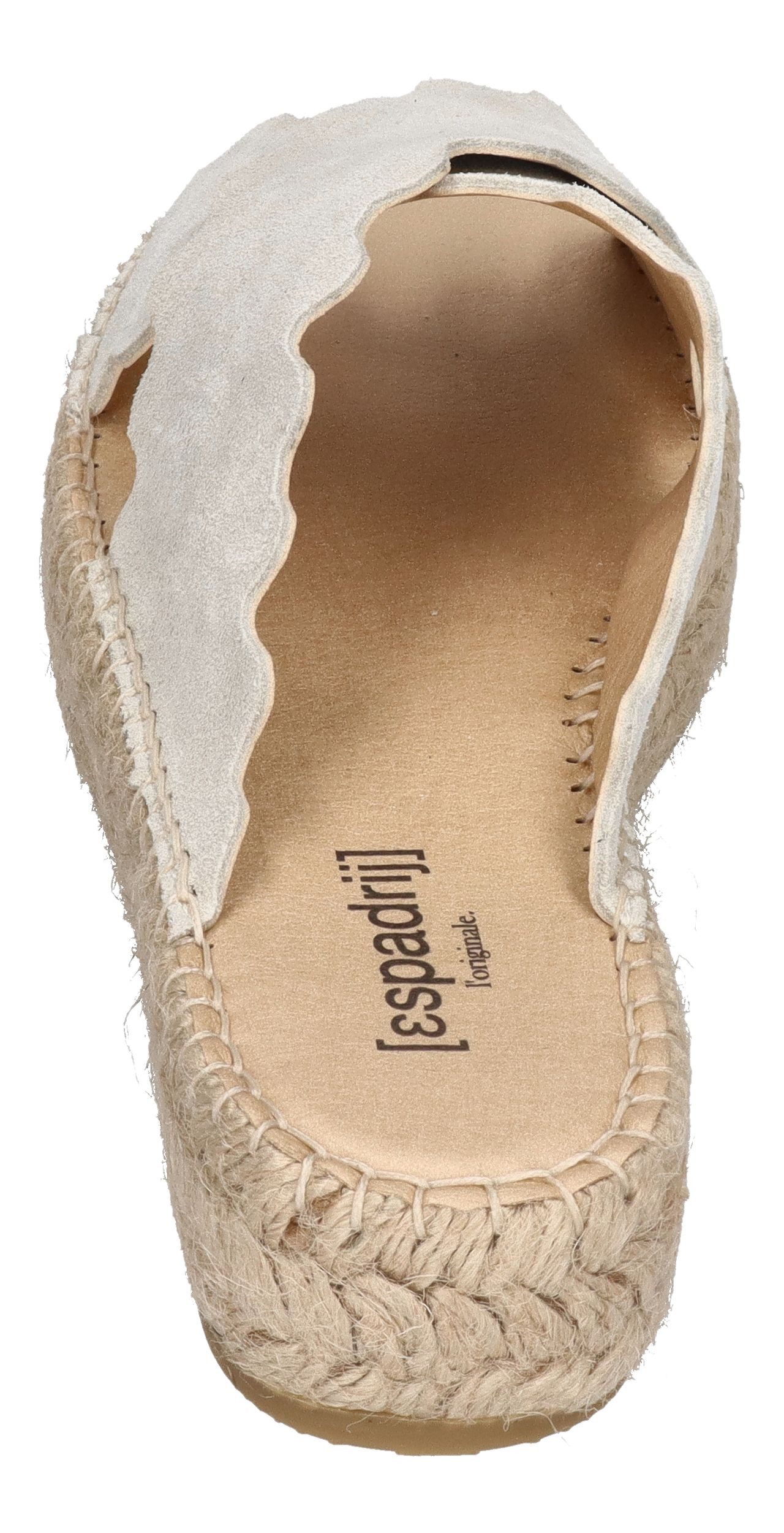 espadrij l´originale LYON CROISETTE VELOUR Pantolette Sand – Bild 5 von 5