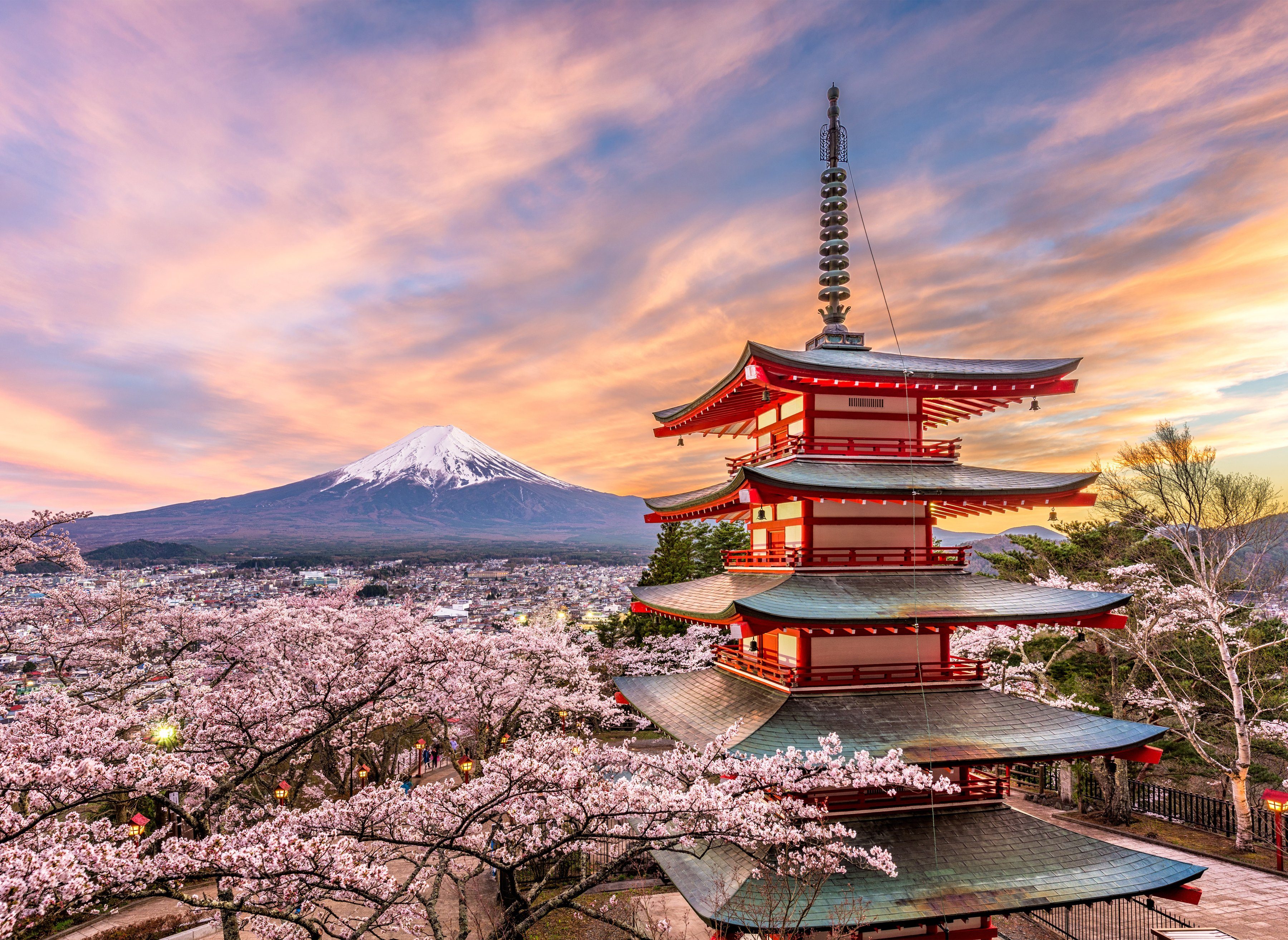 Papermoon Fototapete Fujiyoshida Chureito Pagoda Japan, günstig online kaufen