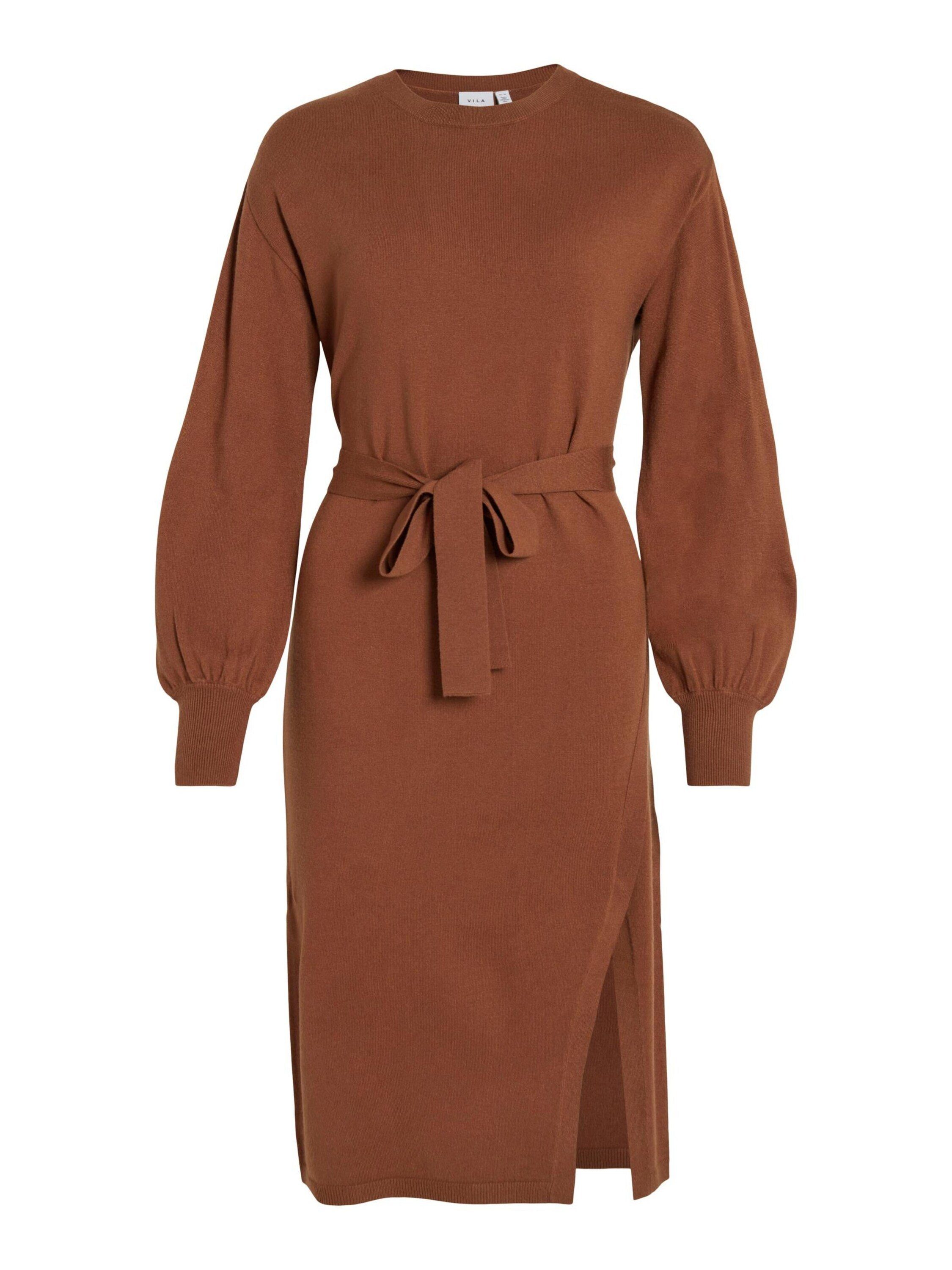Vila Strickkleid RICKY (1-tlg) Drapiert/gerafft günstig online kaufen