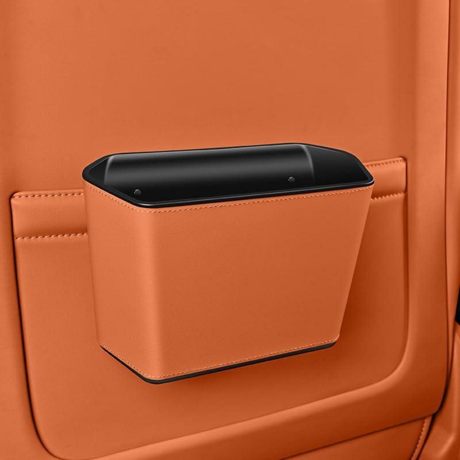 LuxusKollektion Mülleimer Auto Mülleimer Clip Wasserdicht Auslaufsicher Sitzrückseite Orange 1