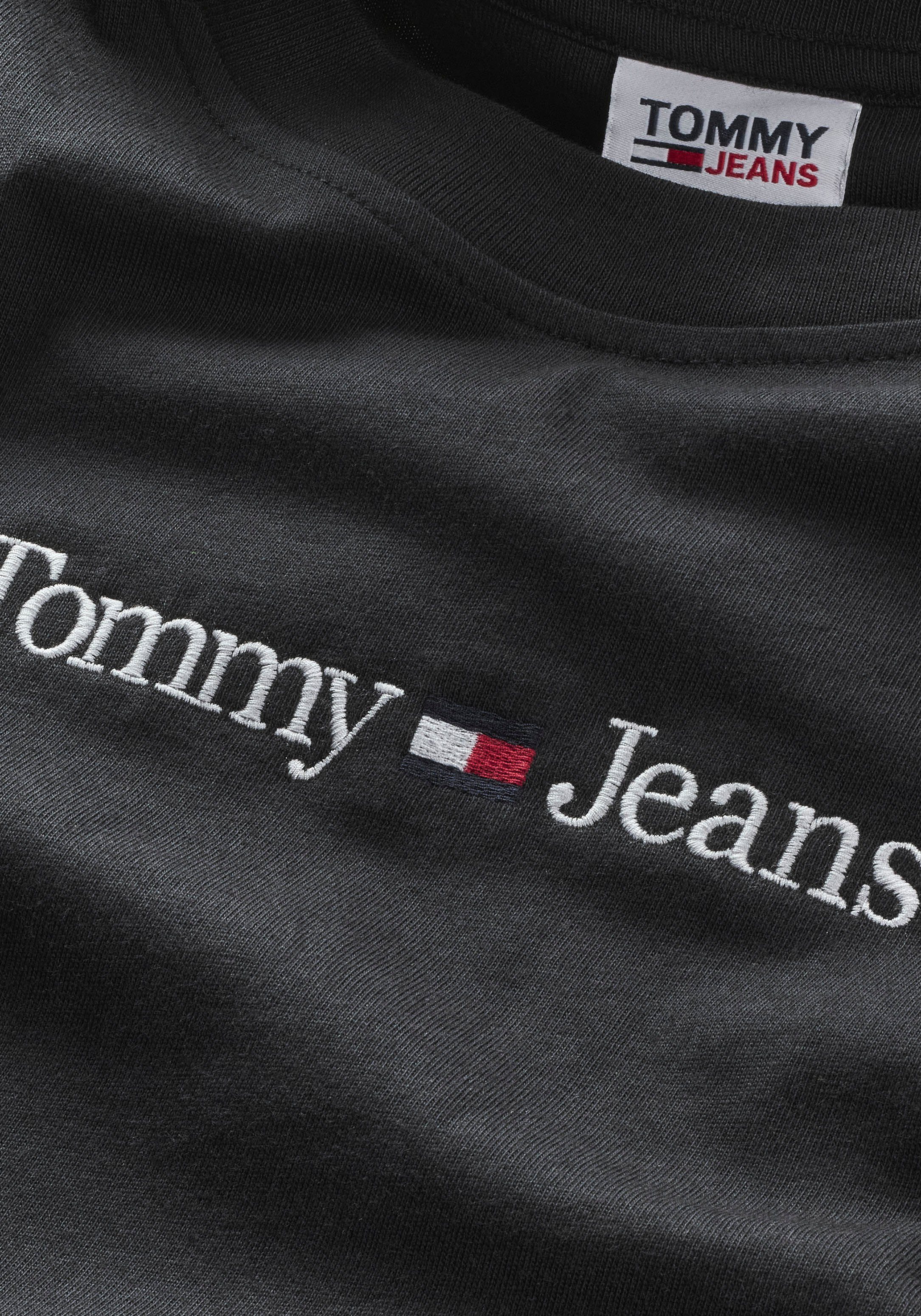 Tommy Jeans T-Shirt TJM CLASSIC TEE mit LINEAR Logostickerei LOGO Black