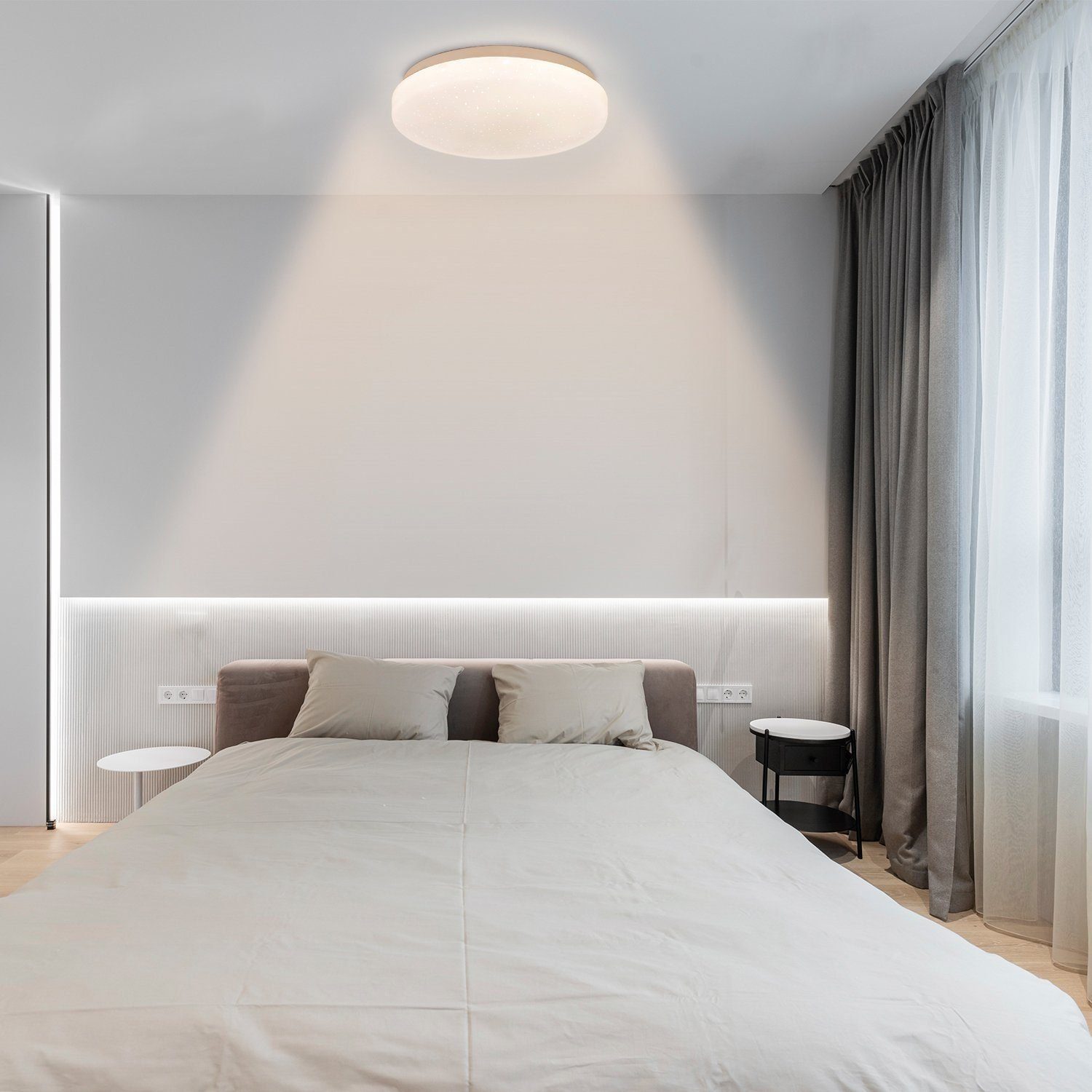 ZMH LED Deckenleuchte Wohnzimmer Modern 21CM Sternenhimmel Flurlampe für Schlafzimmer, LED fest integriert, 3000K – Bild 5 von 5