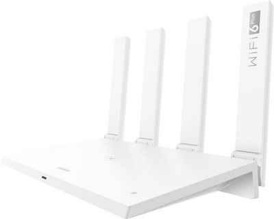 Huawei »WiFi AX3 (Quad-core)« WLAN-Router, Router Weiß (WiFi 6 802.11ax, Dual-Band, bis zu 3.000 Mbit/s)