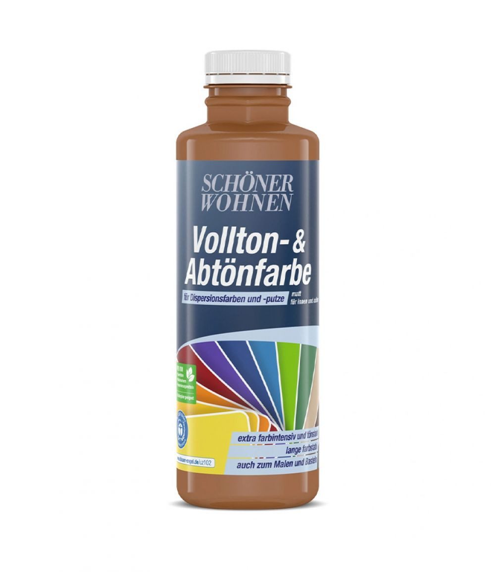 SCHÖNER WOHNEN FARBE Wandfarbe Schöner Wohnen Voll- und Abtönfarbe 250 ml karamellbraun