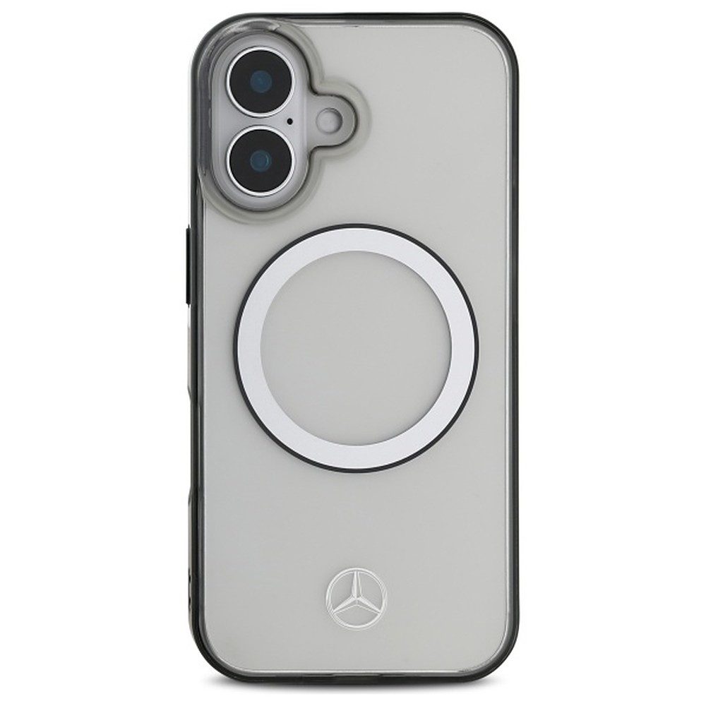 Mercedes Handyhülle Schutzhülle Magnethülle Rückschale 6,1 Zoll, MagSafe, transparent, Mercedes-Benz Logo