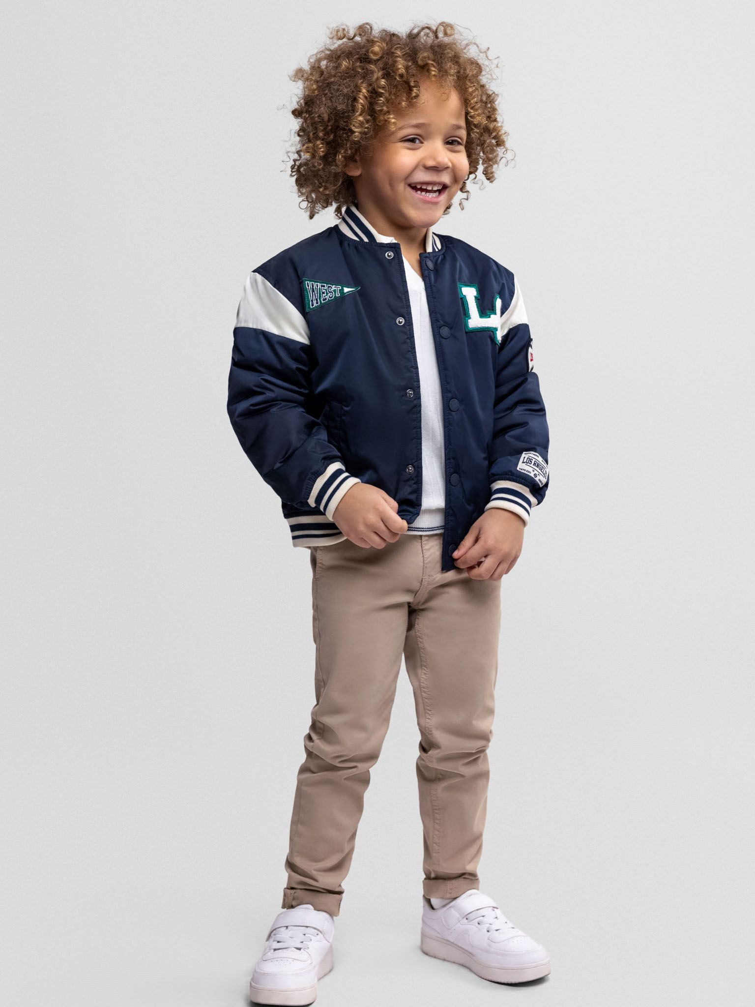 MINOTI Bomberjacke Bündchen an Ärmelabschlüssen, am Hals und am Saum