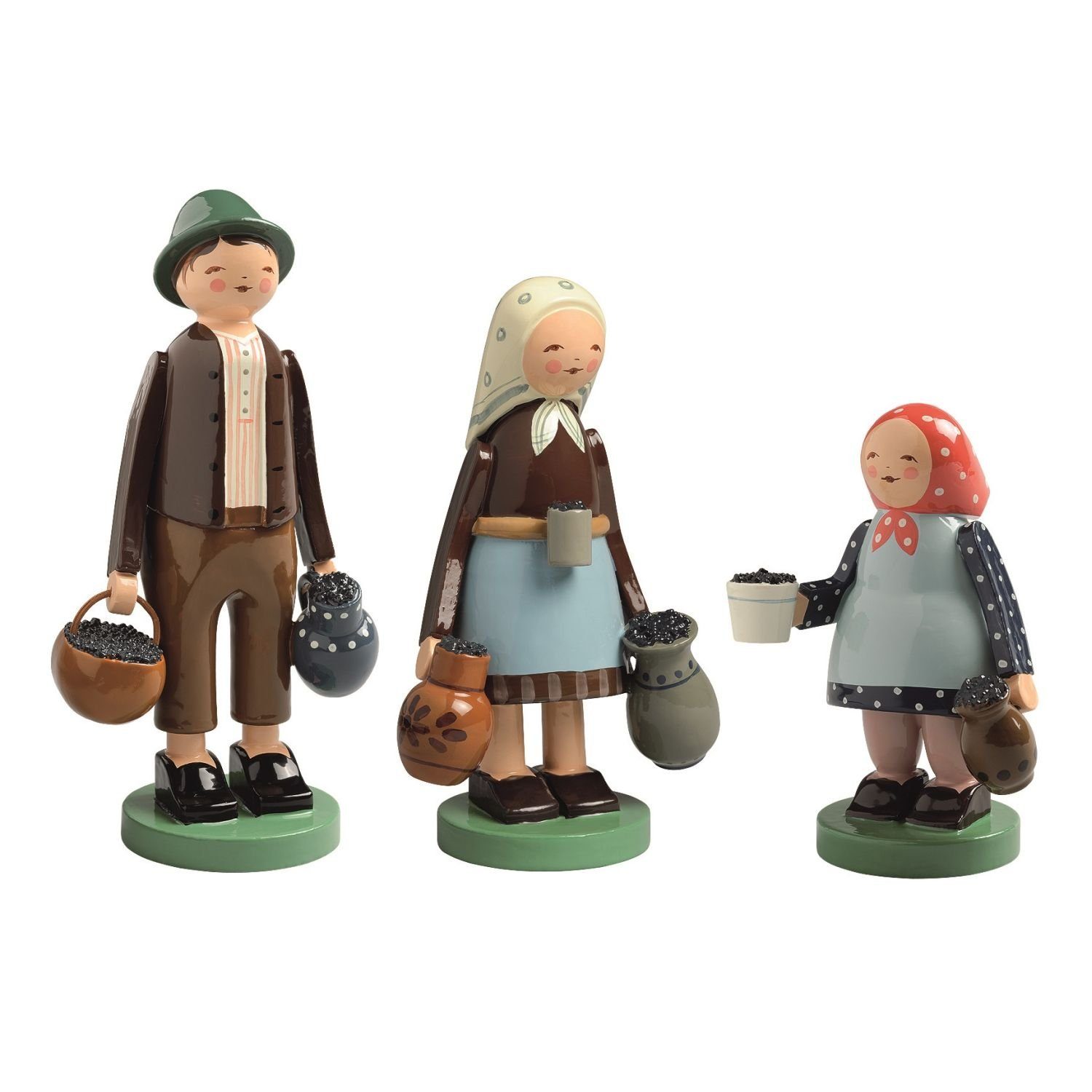 Wendt & Kühn Sammelfigur Beerensammler Satz 3 Figuren 537/1-3