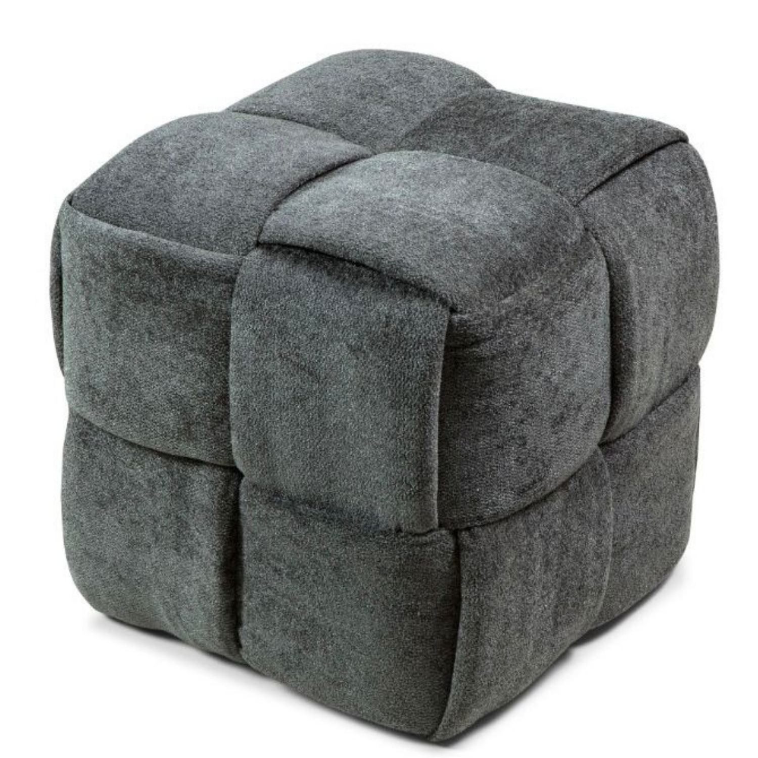 Skye Decor Pouf Knitting (1-St), Bouclé Polsterpouf