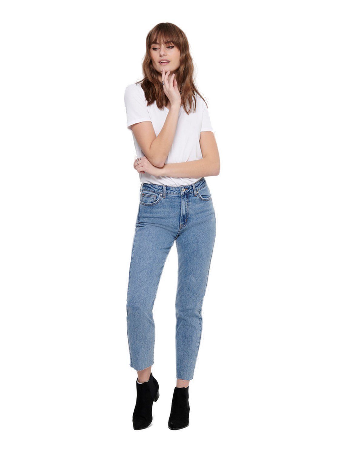 ONLY Straight-Jeans ONLEMILY mit Stretch