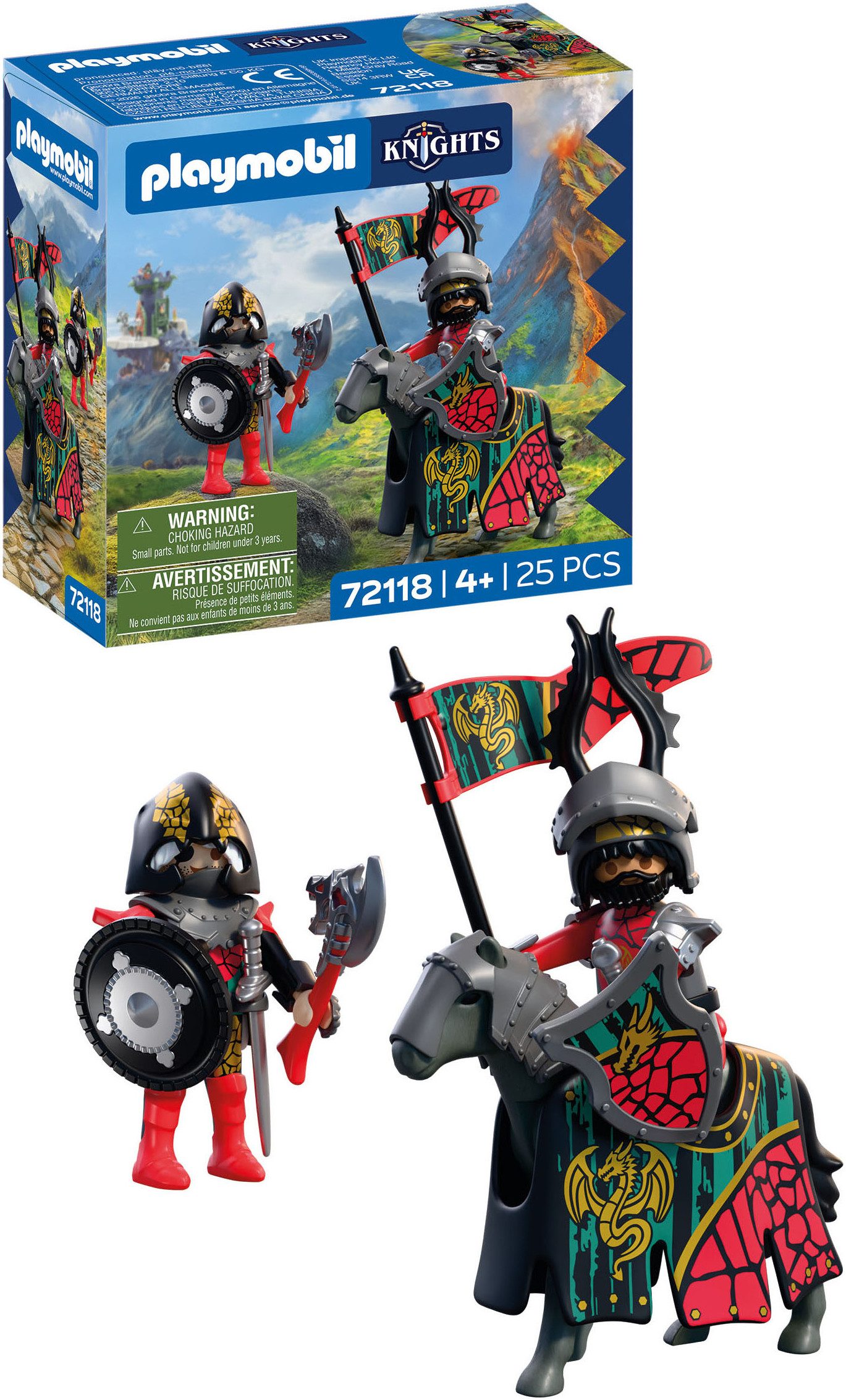 Playmobil® Anführer Drachenritter (72118), Knights Konstruktions-Spielset, (25 St), Made in Europe