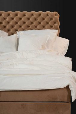 JVmoebel Bett Textil Bett braun Luxus Doppel Chesterfield Schlafzimmer Design Betten (1-tlg., 1x Bett), Made in Europa