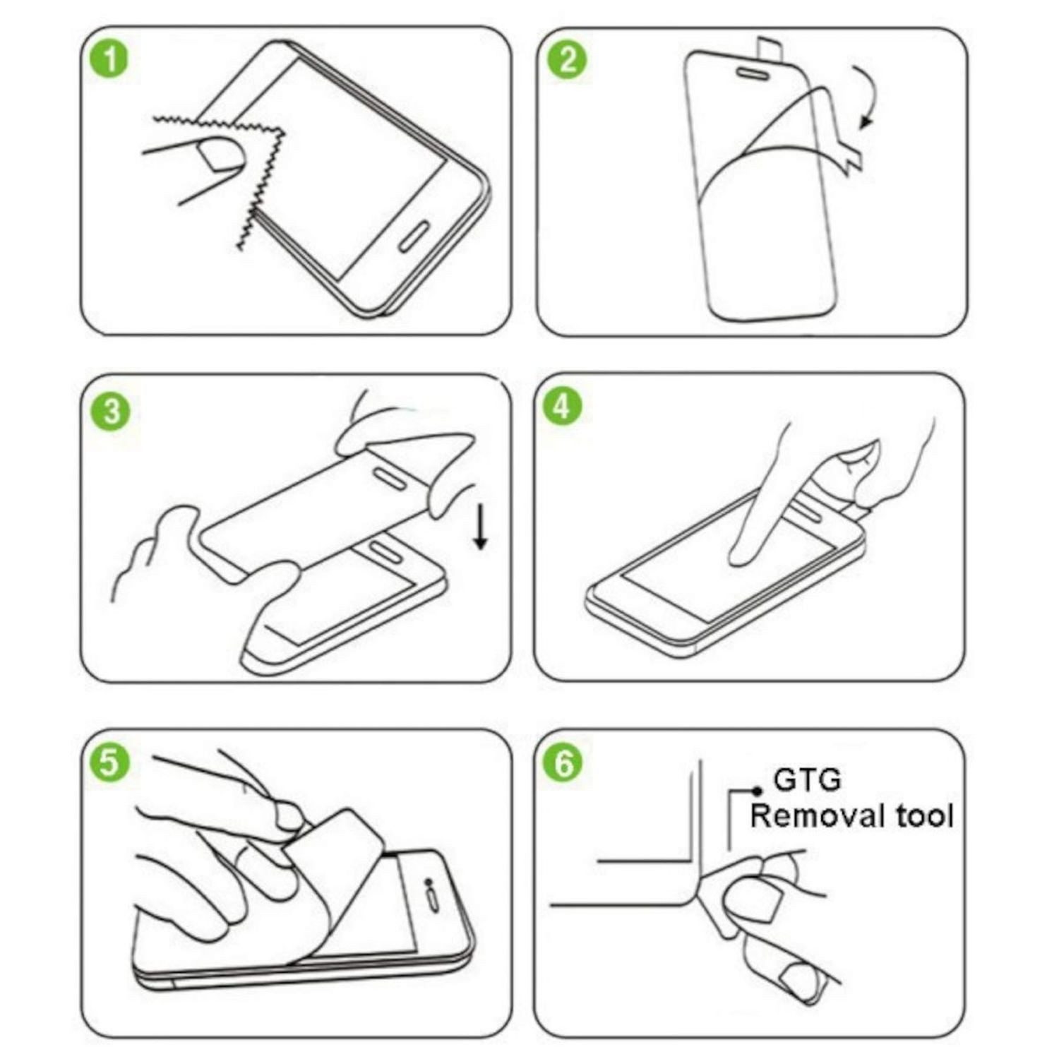 Wigento Handyhülle Für Samsung Galaxy A56 / A36 1x 2.5D 0,26mm H9 Hart Glas Folie Schutz, 0,26mm 9H 2.5D Hart Glas Folie, hoher Schutz – Bild 3 von 3