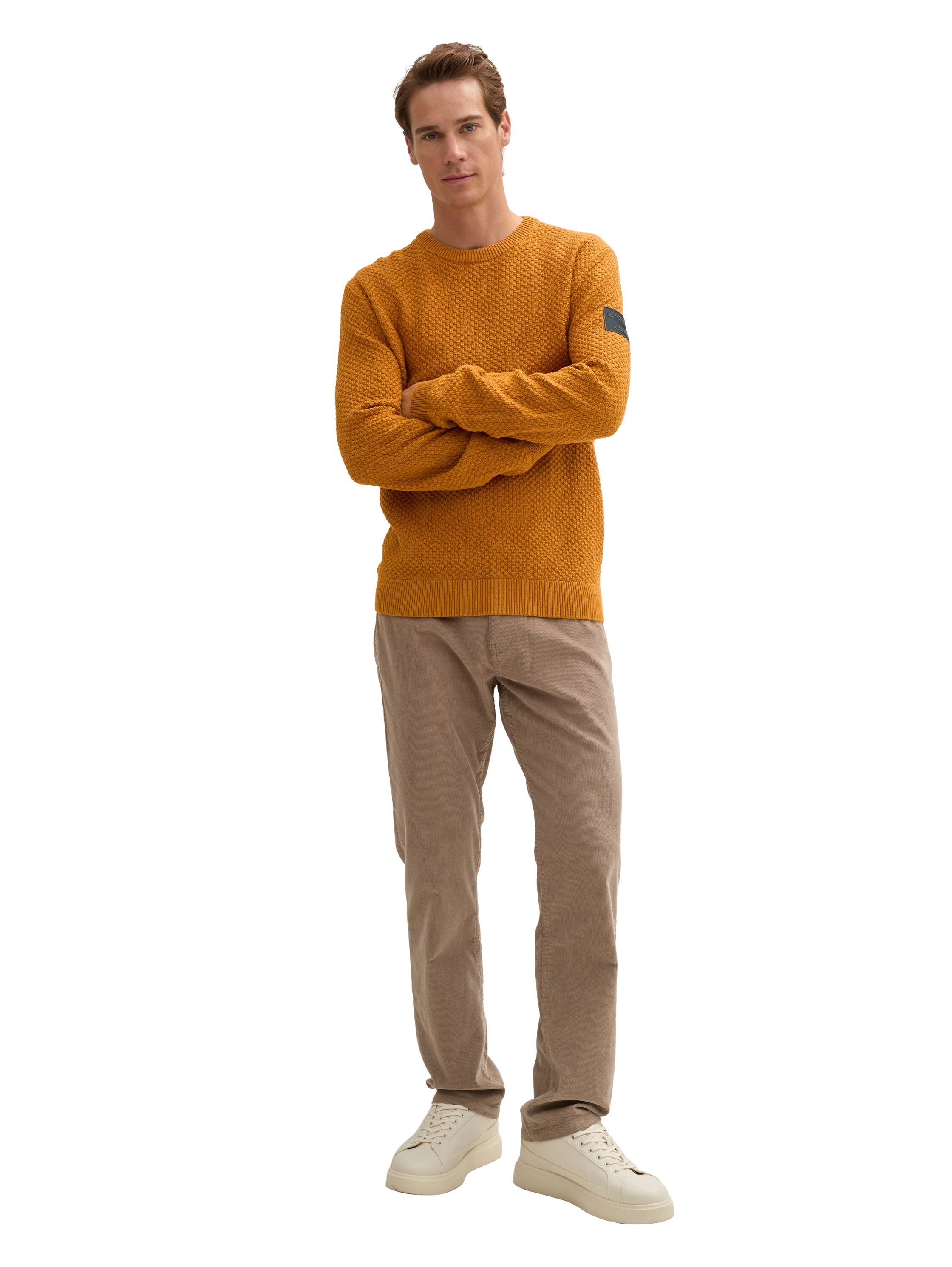 Strickpullover Crewneck Strickpullover aus Baumwolle