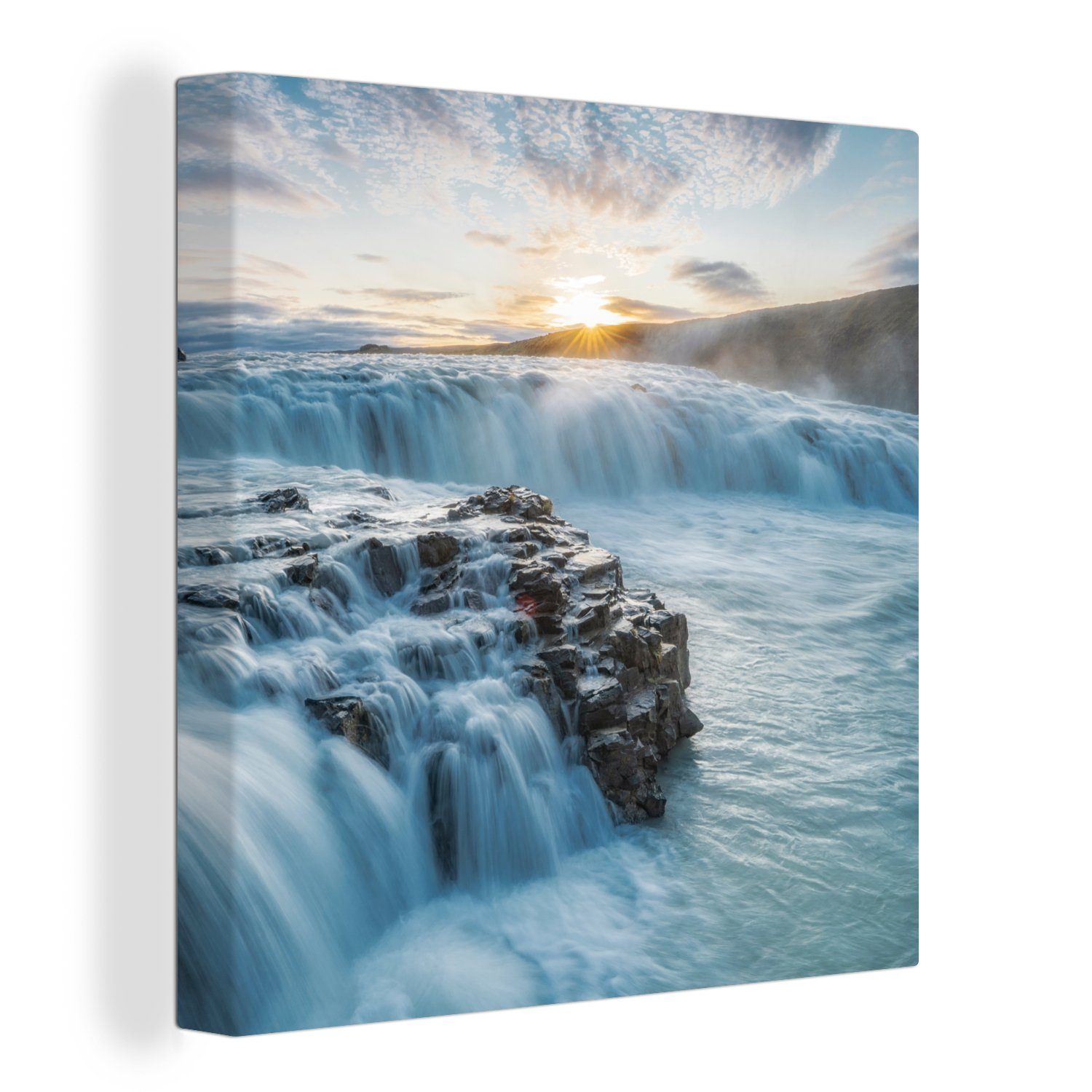 OneMillionCanvasses® Leinwandbild Wasserfall - Wasser - günstig online kaufen