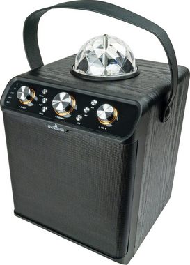 Schwaiger 661675 Party-Lautsprecher (Bluetooth, 300 W, mit Discokugel)