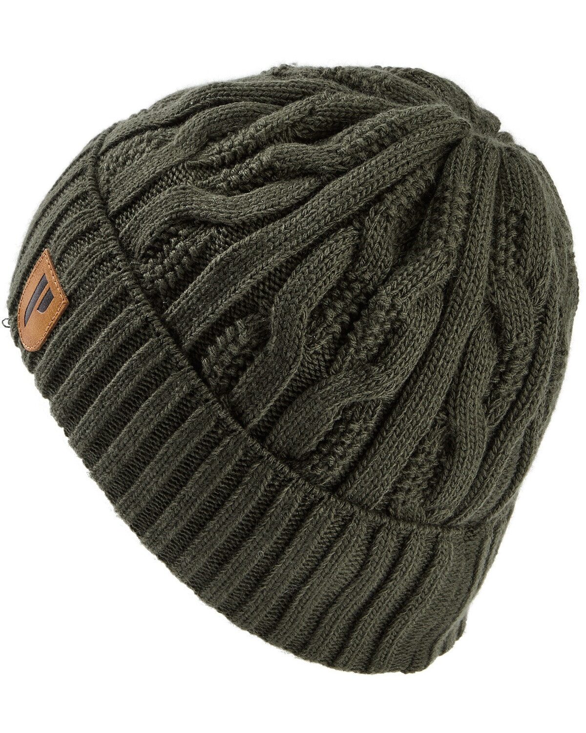 Parforce Active Strickmütze Damen Umschlagmütze Zopfstrick günstig online kaufen