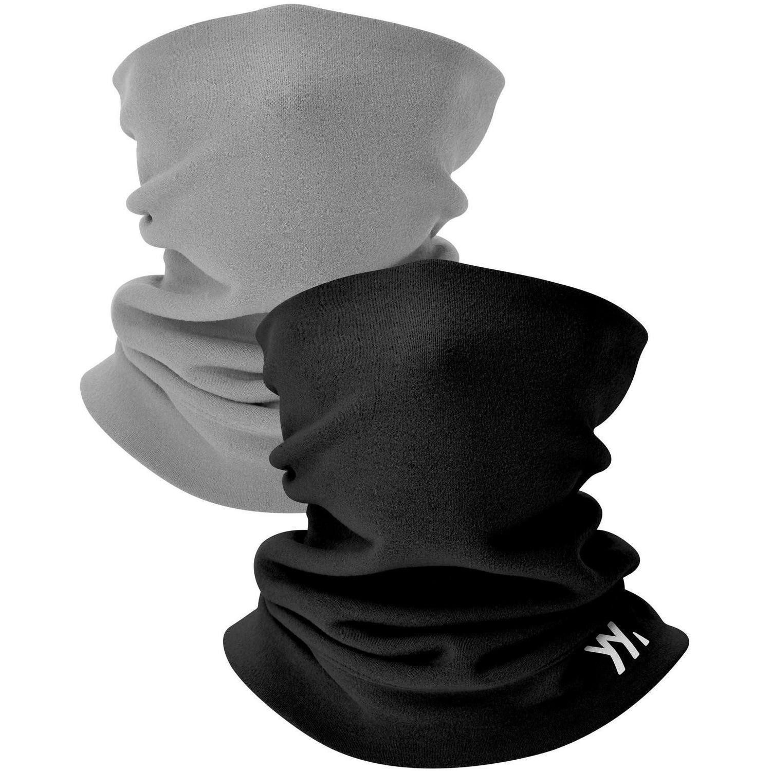 LuxusKollektion Loop Schlauchschal Kinder Winter winddicht warm Schwarz & Hellgrau