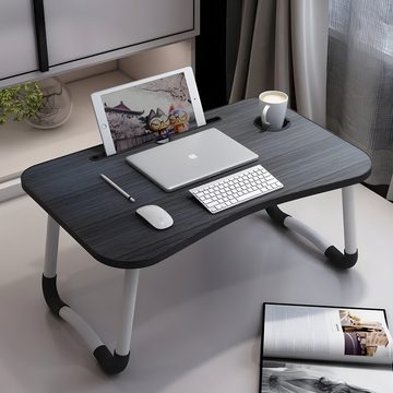 Retoo Schreibtisch Laptop Tischständer Höhenverstellbar Schreibtisch Laptoptisch (Klappbarer Laptoptisch), Zusammenklappbar, Verstellbare Beine, Belüftungslöcher