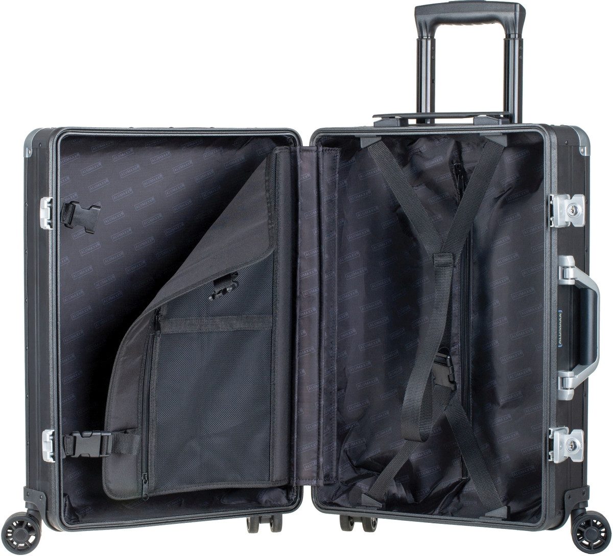 ALUMAXX Reisetasche Reisetrolley Orbit 40x55x20cm Aluminium schwarz matt