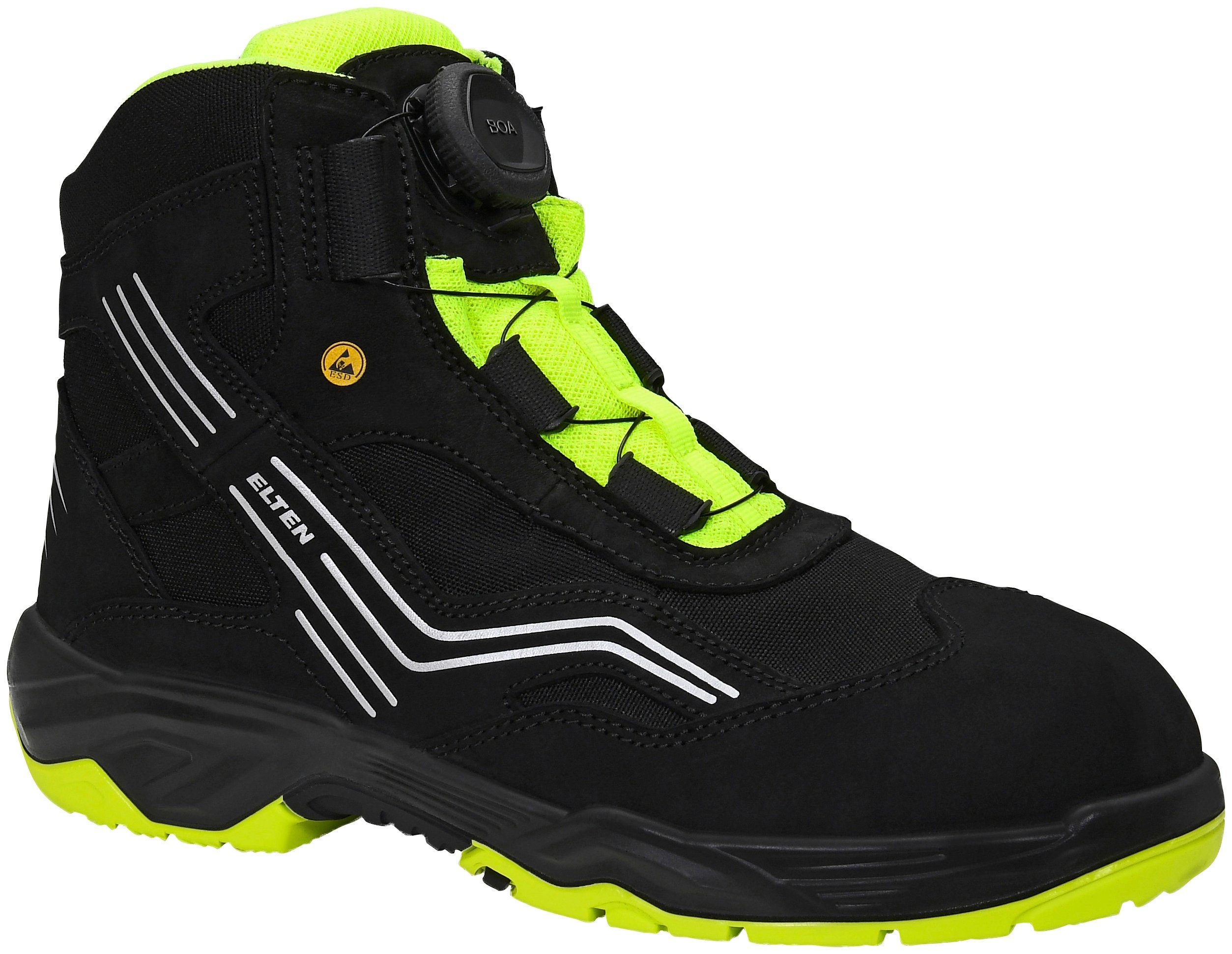 Vollständige Aufstellung Elten AMBITION BOA® Mid ESD S2 Sicherheitsstiefel