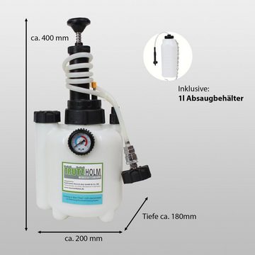 TRUTZHOLM Framepool Bremsenentlüfter Bremsenentlüftungsgerät Bremsflüssigkeit 3L Behälter (Produkt, 1-tlg), robuster Kunststoff