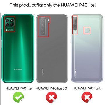 Nalia Smartphone-Hülle Huawei P40 Lite, Klare 360 Grad Hülle / Rundumschutz / Transparent / Displayschutz Case