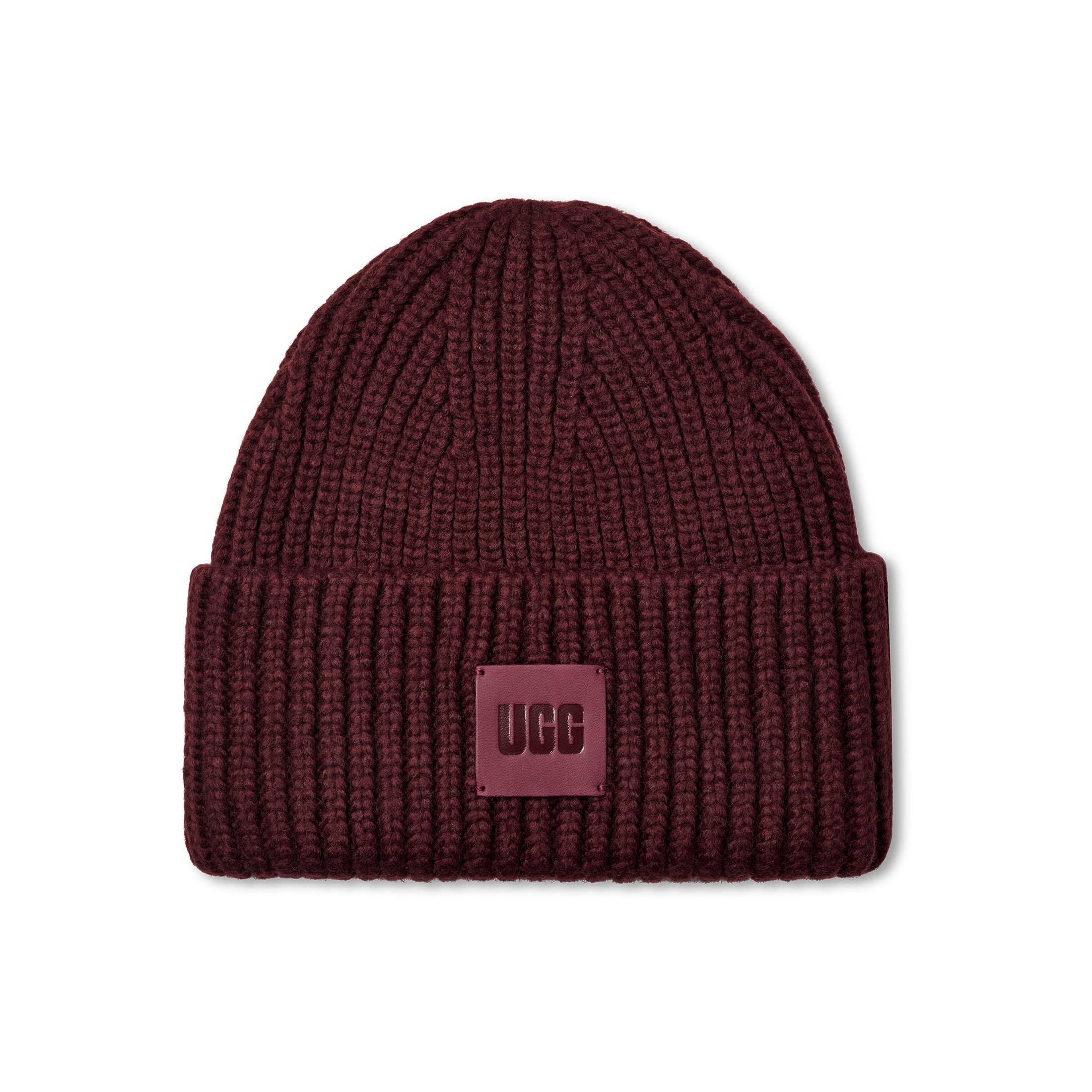 UGG Beanie W CHUNKY RIB BEANIE Wintermütze, Strickmütze mit Logobadge günstig online kaufen