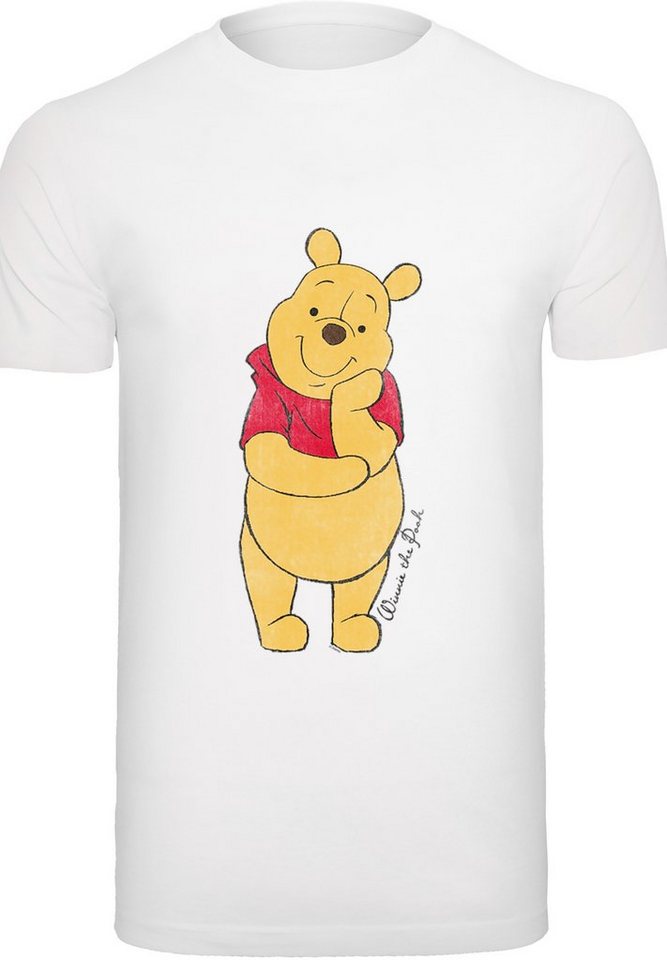 F4NT4STIC T-Shirt Disney Winnie The Pooh Classic Herren,Premium  Merch,Regular-Fit,Basic,Bedruckt, Sehr weicher Baumwollstoff mit hohem  Tragekomfort