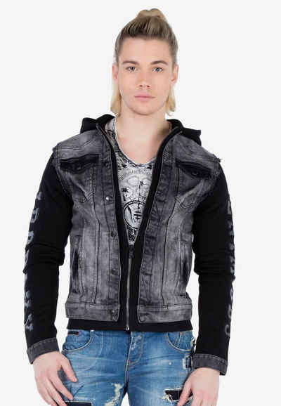 Cipo & Baxx Jeansjacke im Doppel-Layer-Look