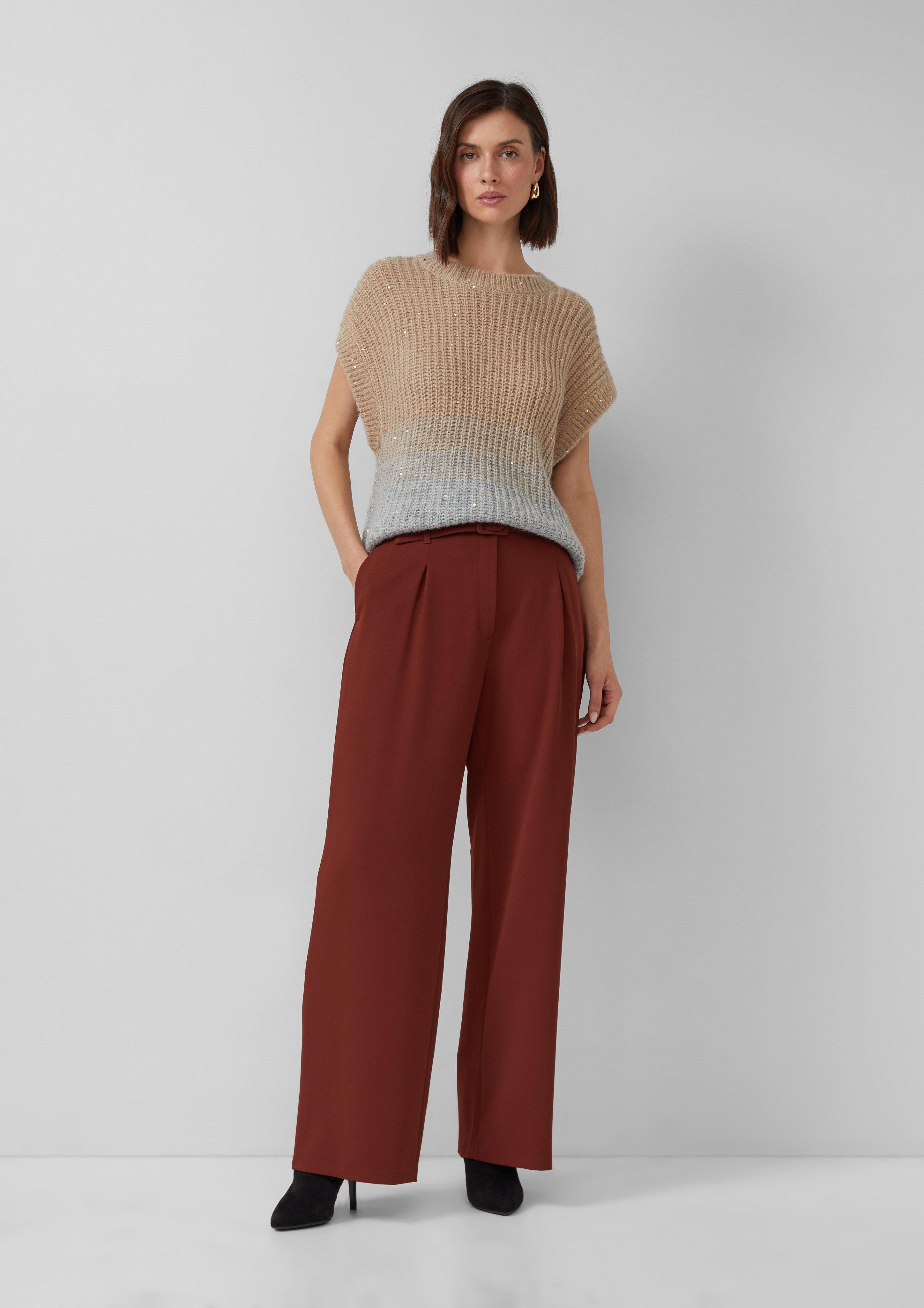 s.Oliver BLACK LABEL Stoffhose Twill-Hose mit günstig online kaufen