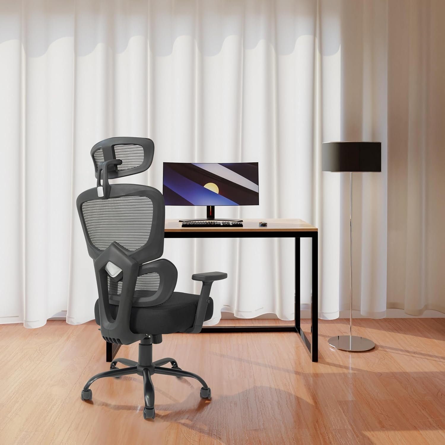 Verstellbarer (Bürostuhl Sitz), Höhe TITANO Schreibtischstuhl Schreibtischstuhl Bürostuhl verstellbarem Bürostuhl Ergonomischer mit mit - ergonomisch: