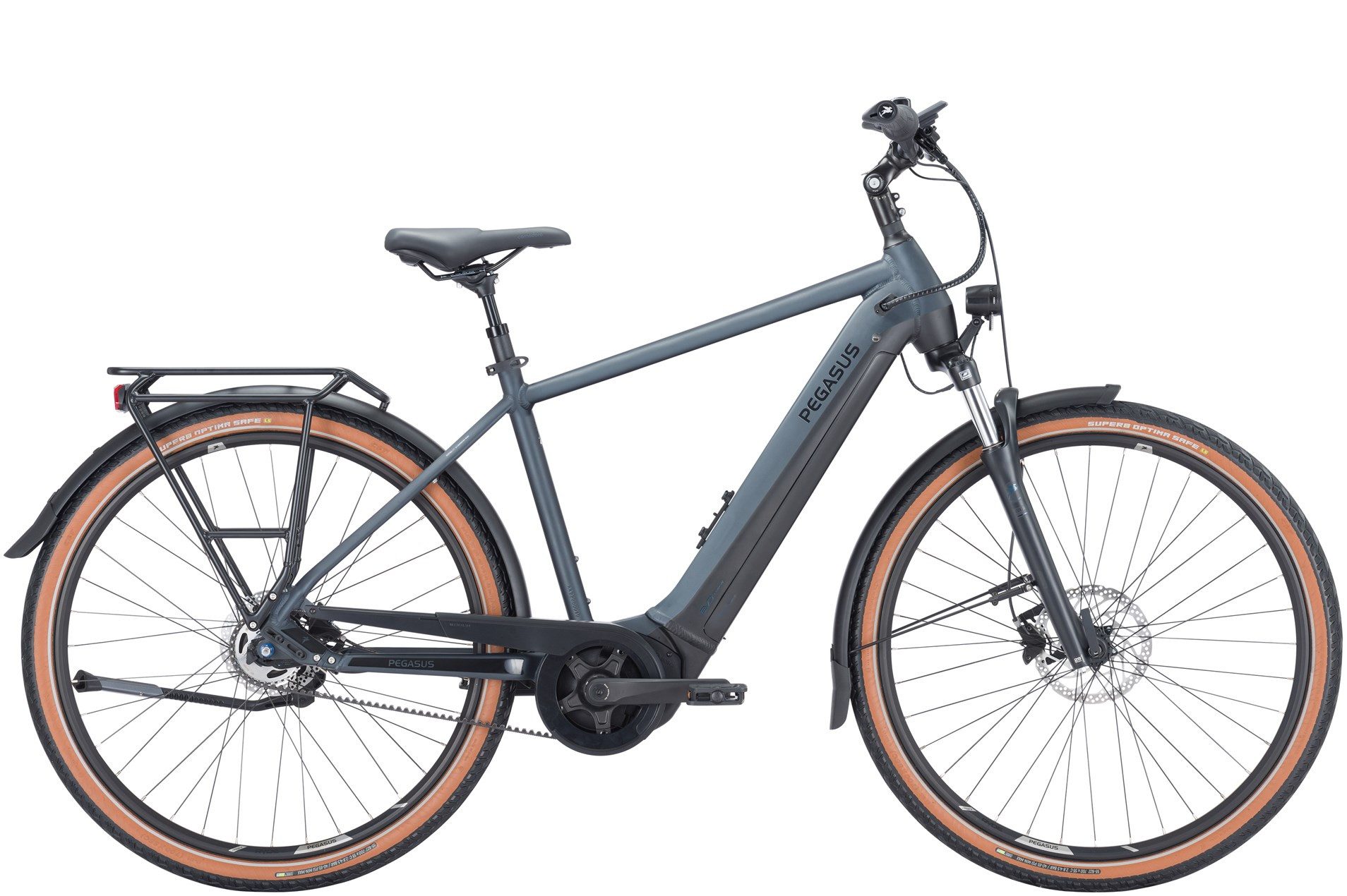 Pegasus E-Bike Pegasus Premio Evo 5F Belt 750 Wh Herren schwarz 2024, 5 Gang SHIMANO Nexus inter 5 internal hub gear, Nabenschaltung, Bosch Performance Line smart System, 750 Wh
