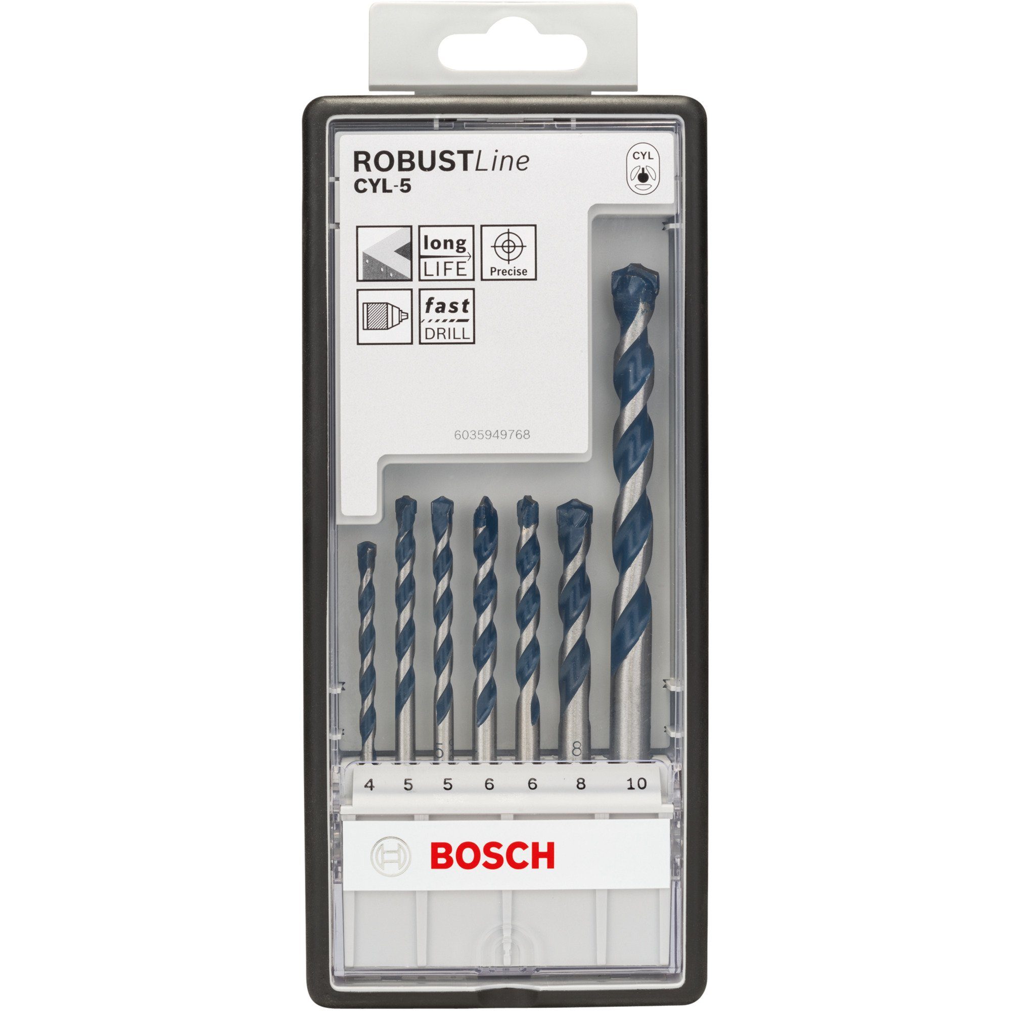 Bosch Professional Bohrer- und Bitset Bosch Professional Betonbohrer Set CYL-5