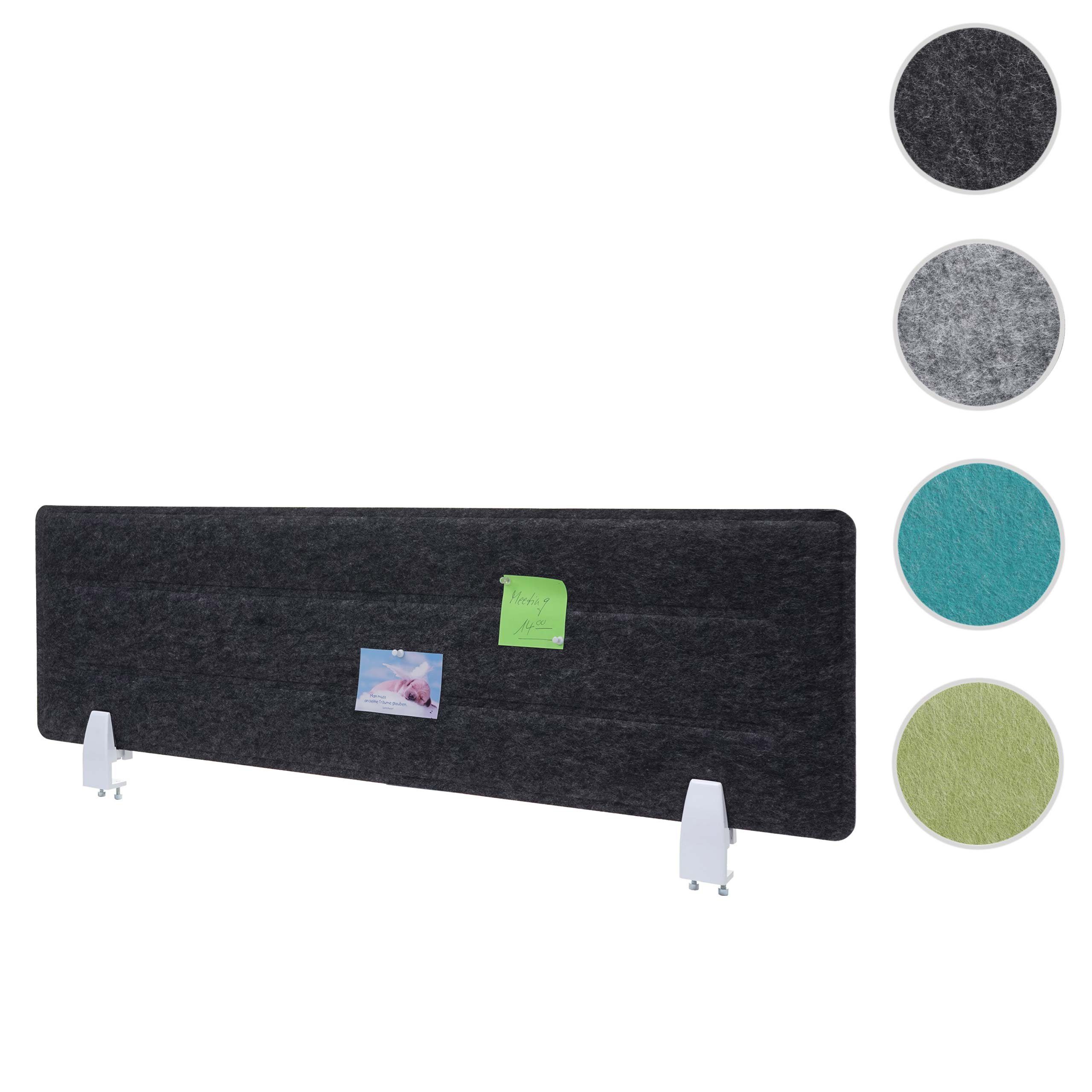 MCW Stellwand MCW-G76, Schalldämmend, Inkl. Anbringungsset, Akustik-Trennwand