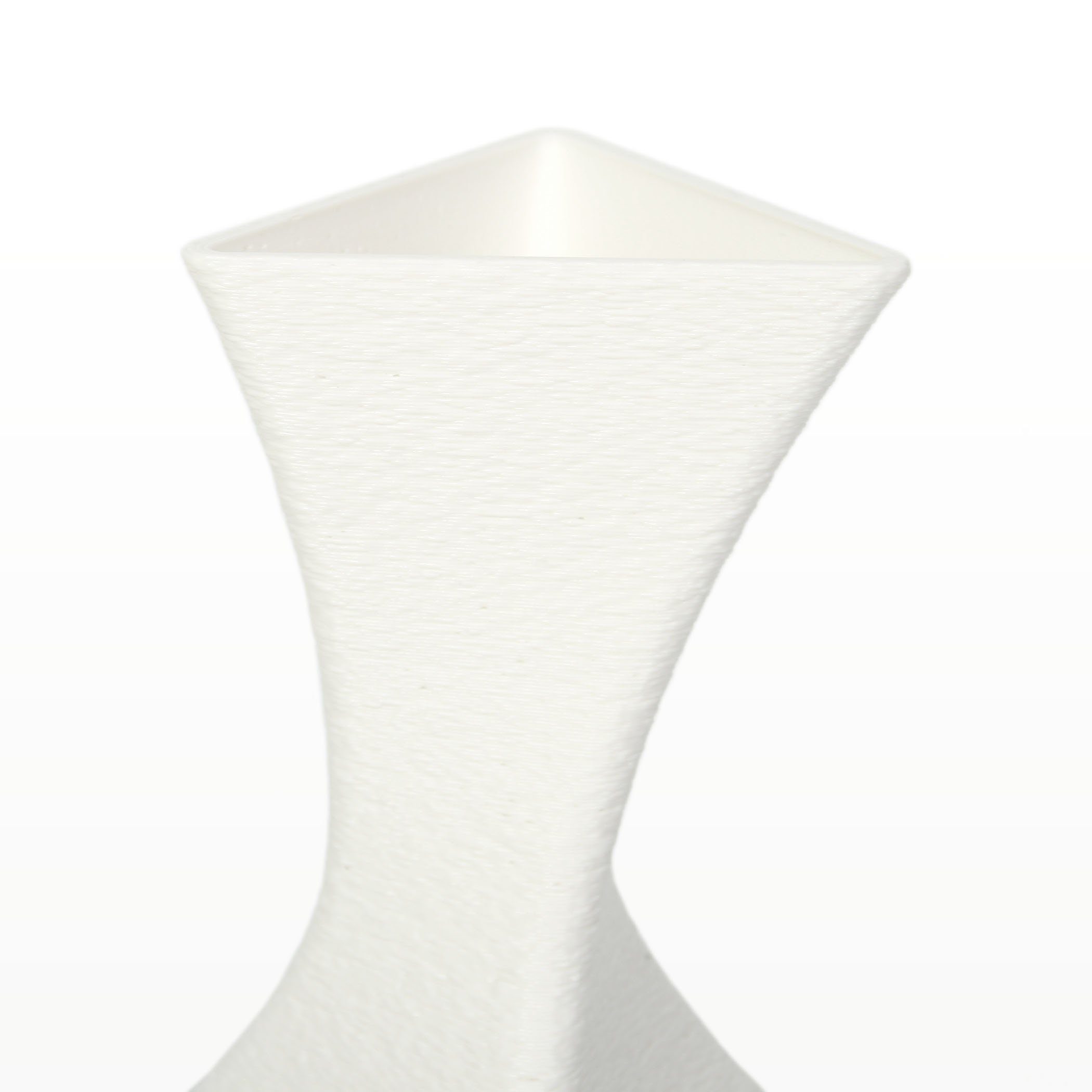 nachwachsenden Kreative & Blumenvase Rohstoffen; aus wasserdicht bruchsicher Bio-Kunststoff, – White Designer Dekorative aus Dekovase Vase Feder