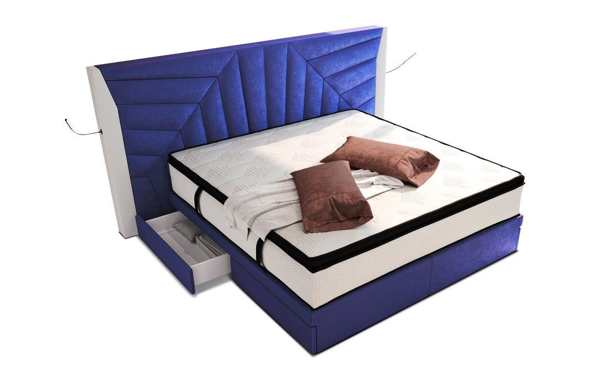 Sofa Dreams Boxspringbett Monaco Samtstoff SunVelvet, günstig online kaufen
