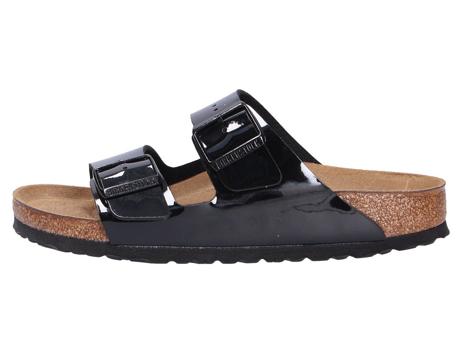 schwarz Pantolette Schnitt Klassischer Birkenstock