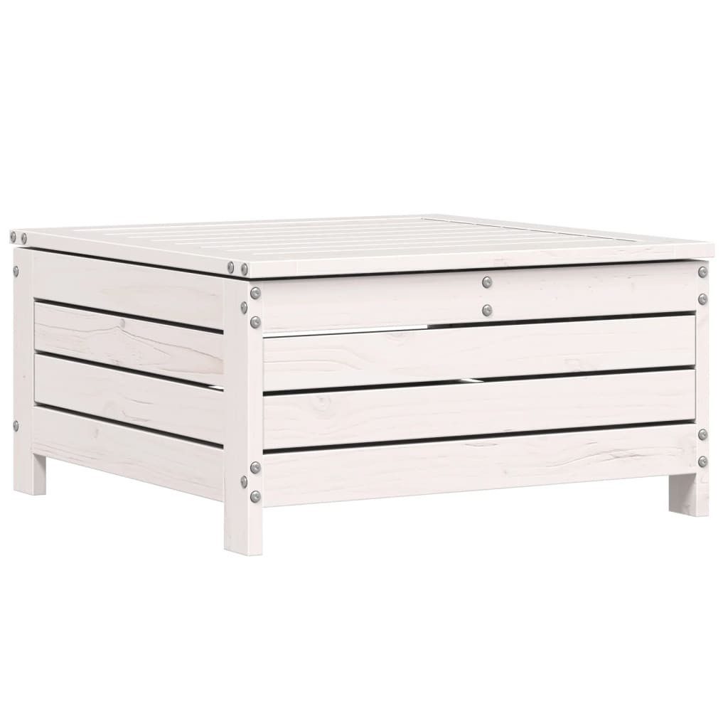 vidaXL Sofaelement Gartenhocker Weiß 62x63,5x32 cm günstig online kaufen