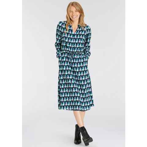 HECHTER PARIS Hemdblusenkleid mit elegantem Allover-Print