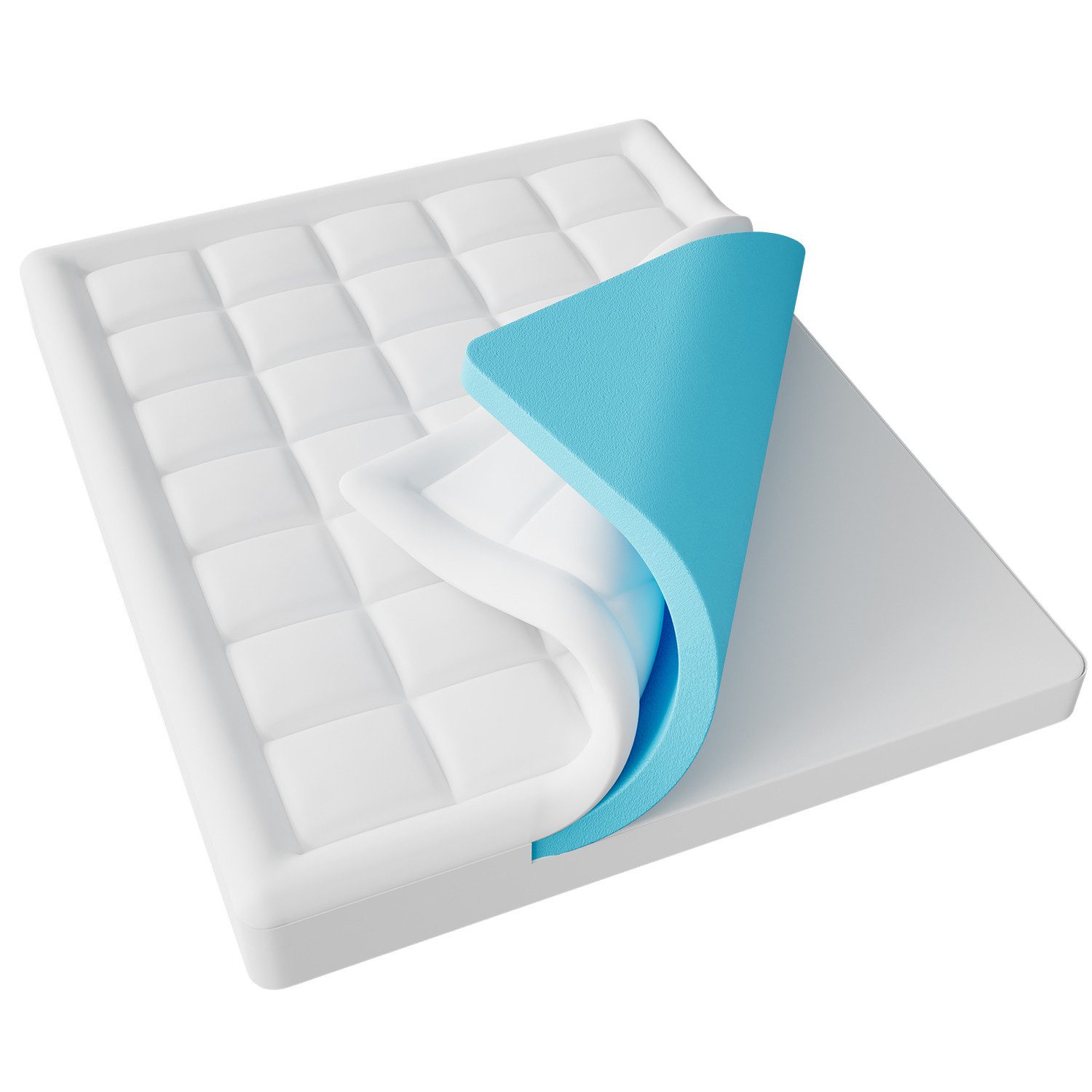 Elemuse, Topper H3 Memory-Schaum Matratzentopper, Waschbar günstig online kaufen