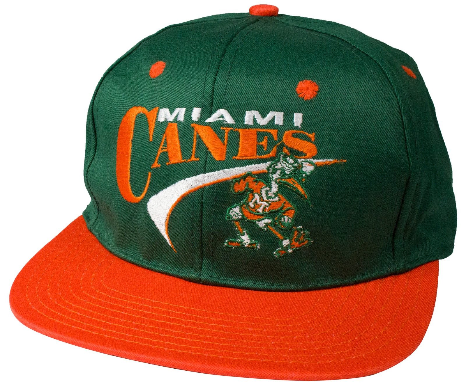 Drew Pearson Baseball Cap Drew Pearson Miami Hurricanes Vintage Snapback Cap NFLCollege Vintage Original, Offilziell lizenziert, Limitierter Bestand