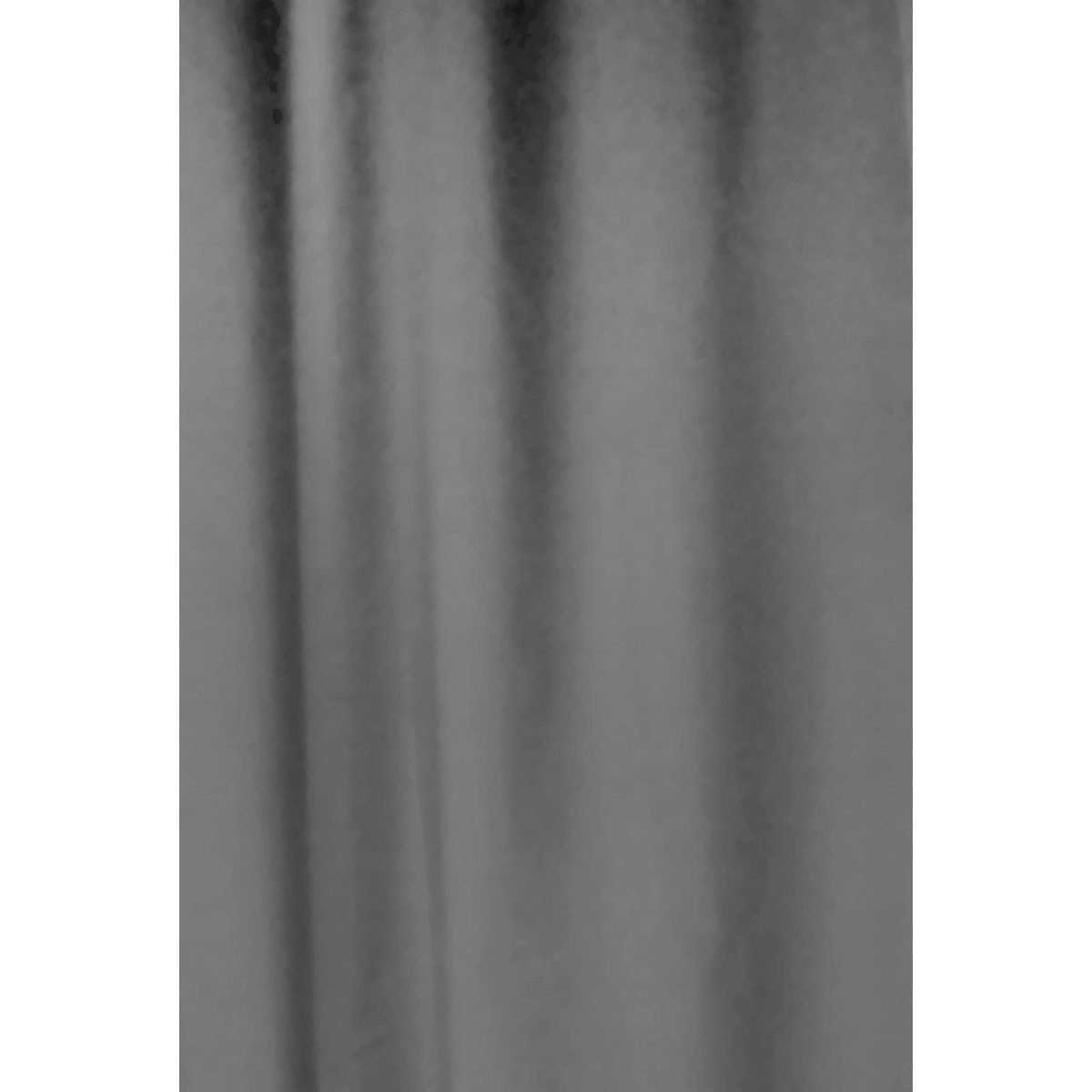 Euroshowers GmbH Duschvorhang Neutral Grau 180 × 200 cm Polyester mit 12 Ringen Breite 180 cm